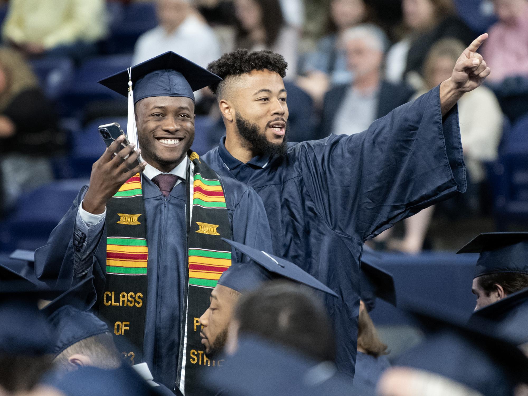 IST students wave to family