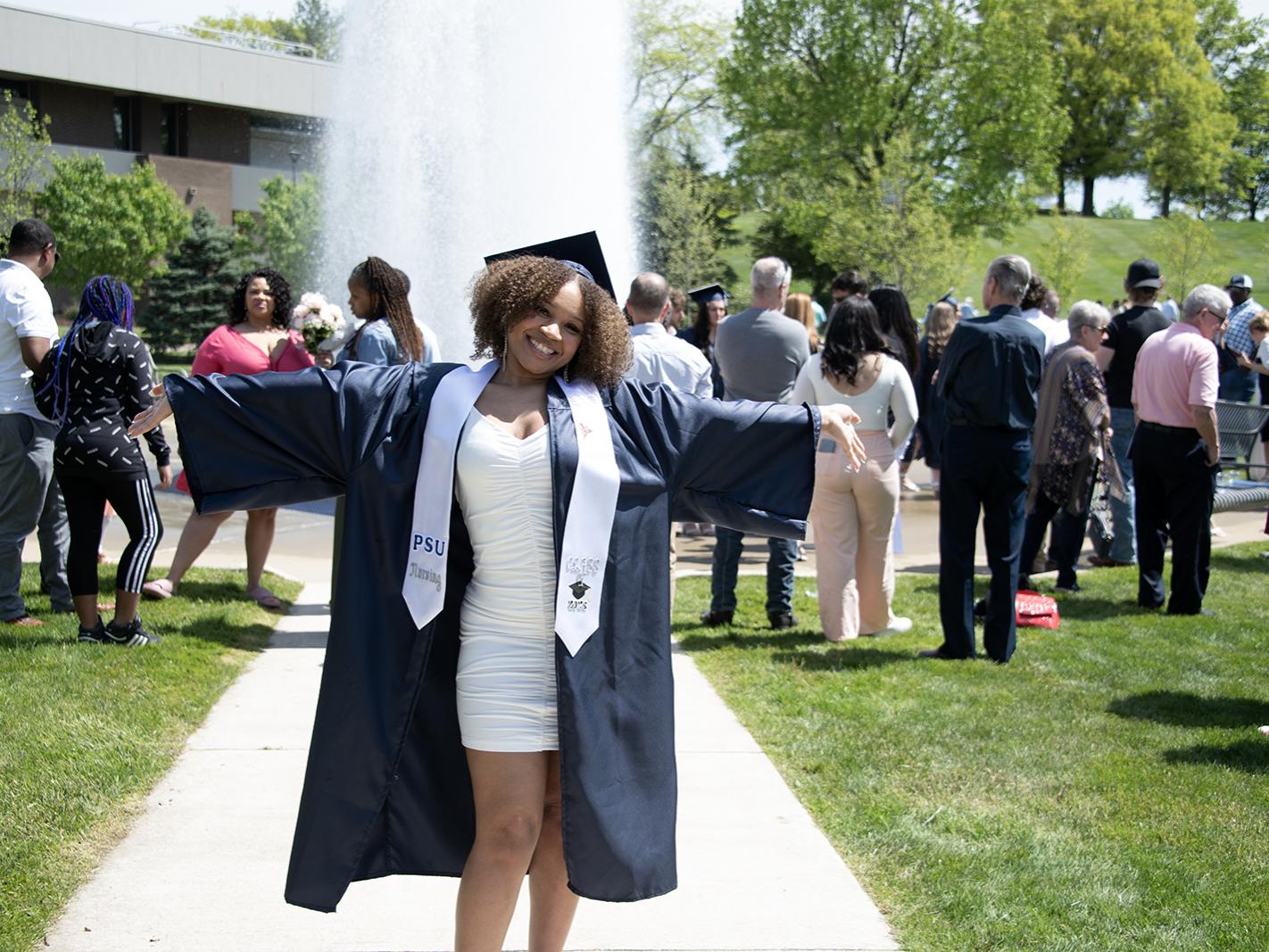 Taylor McCormick celebrating graduation.