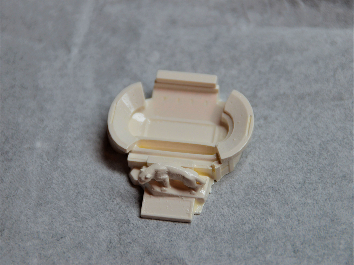 lion shrine and stadium ceramic 3D print