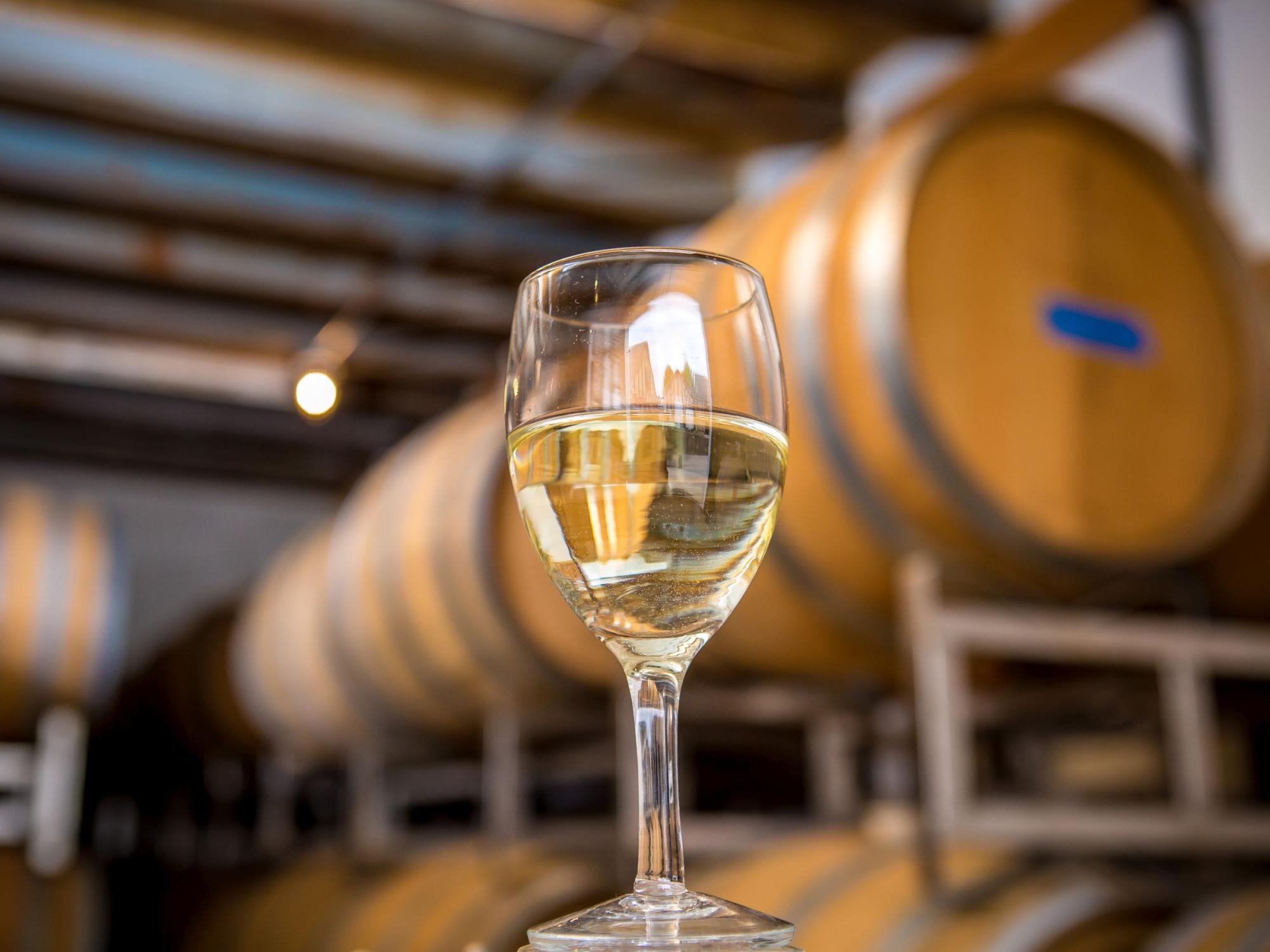 white wine barrel