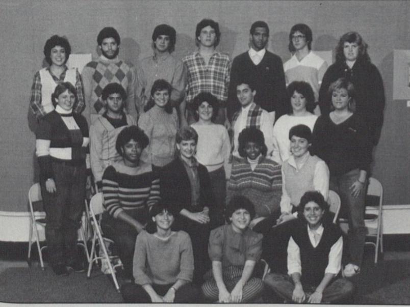 A group of students in 1985