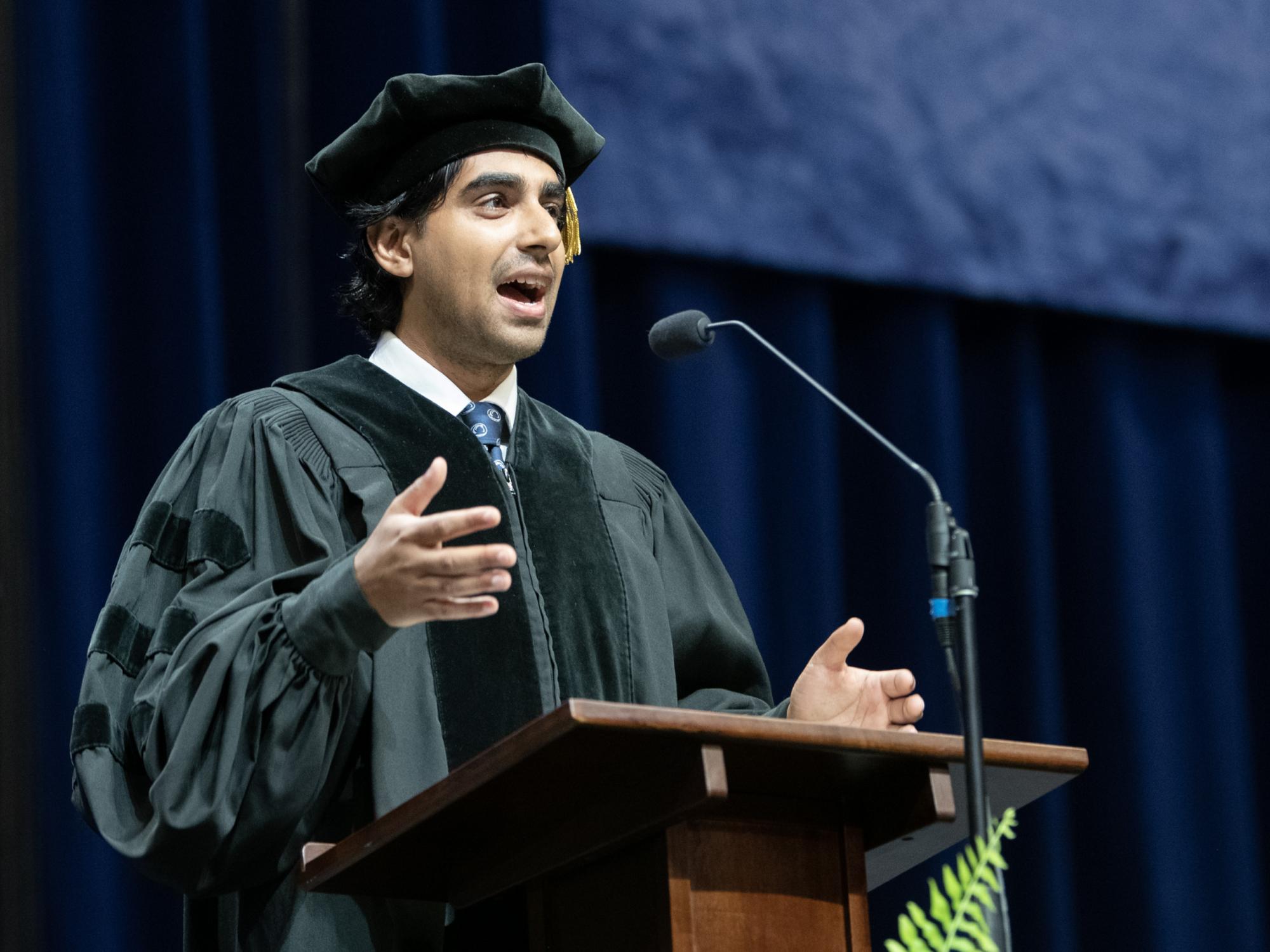 Anand Ganjam welcomes graduates to the alumni association
