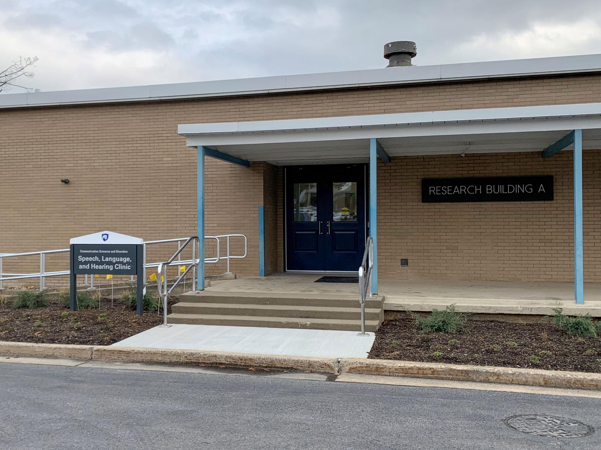 entrance to the Speech, Language and Hearing Clinic