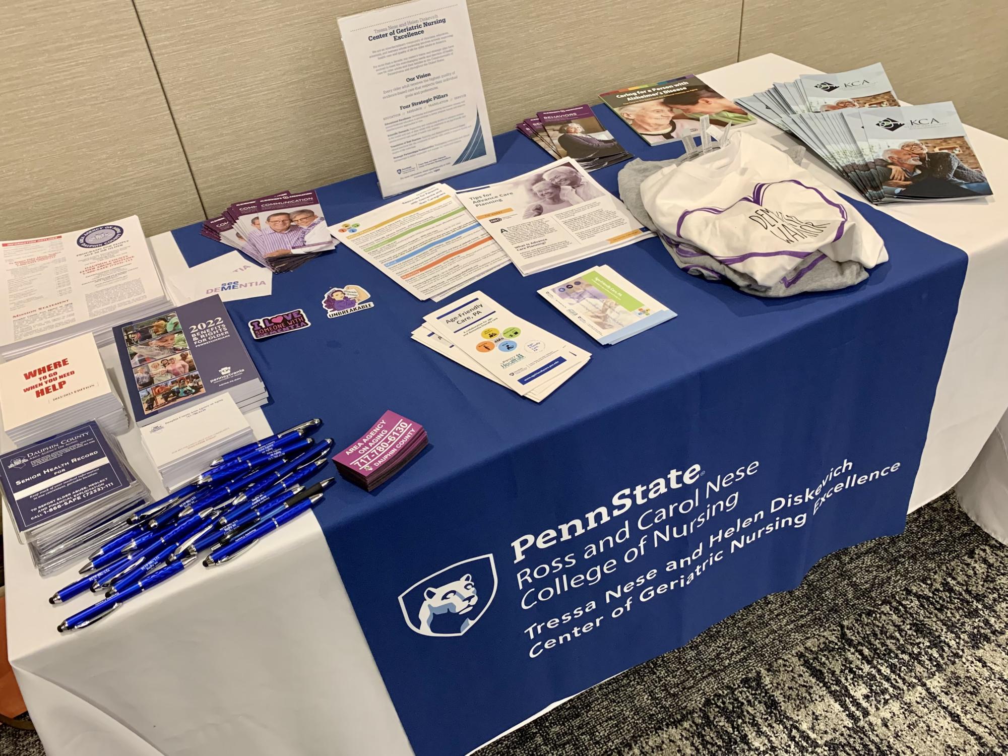 Information table at LWD Series event.