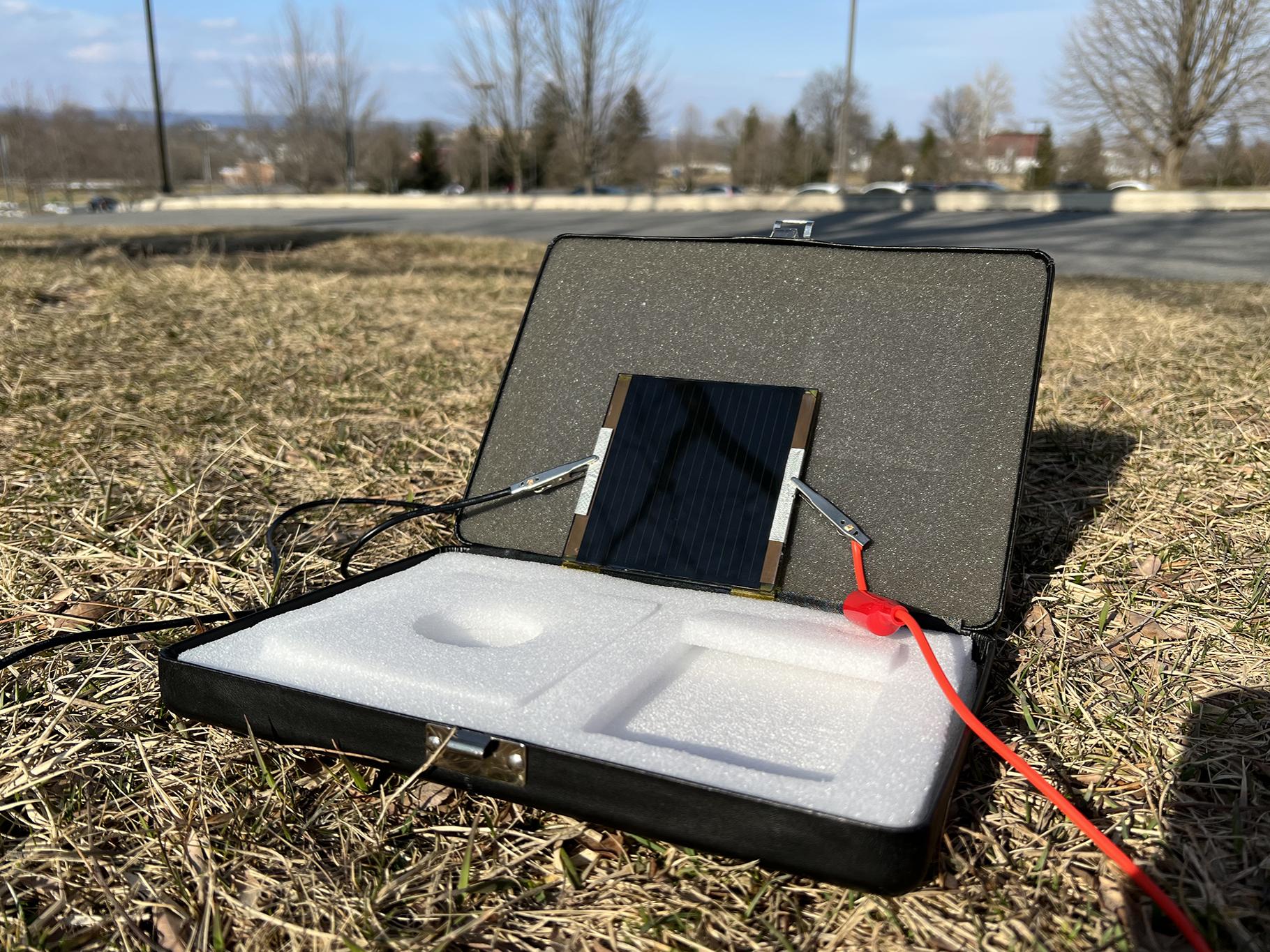 A solar module during a field test in Pennsylvania 