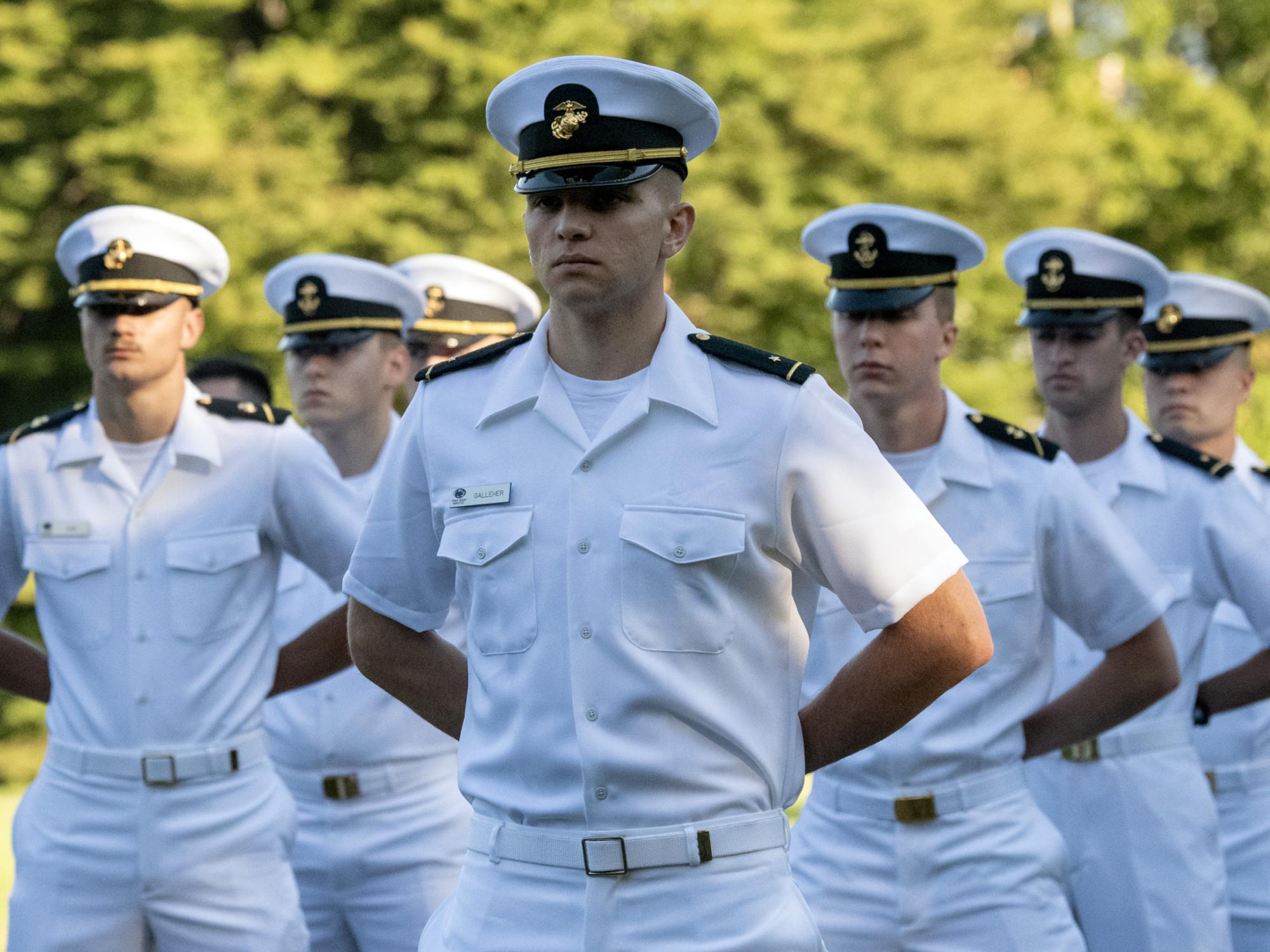 Navy ROTC parade rest