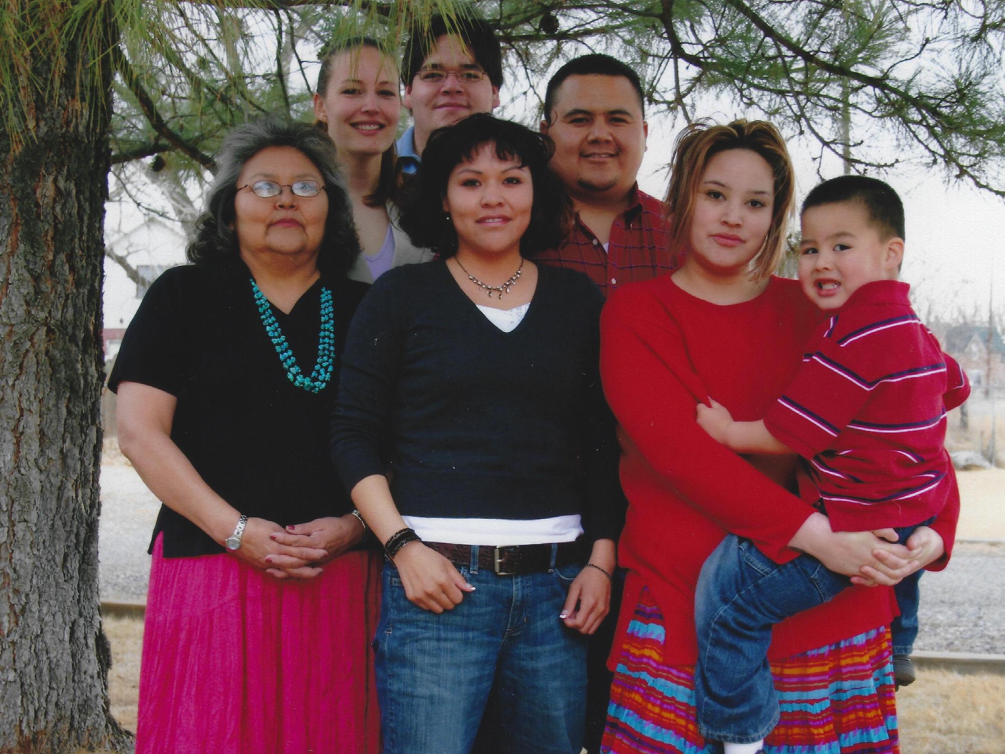 Fredericks and her family in Fruitland, NM.