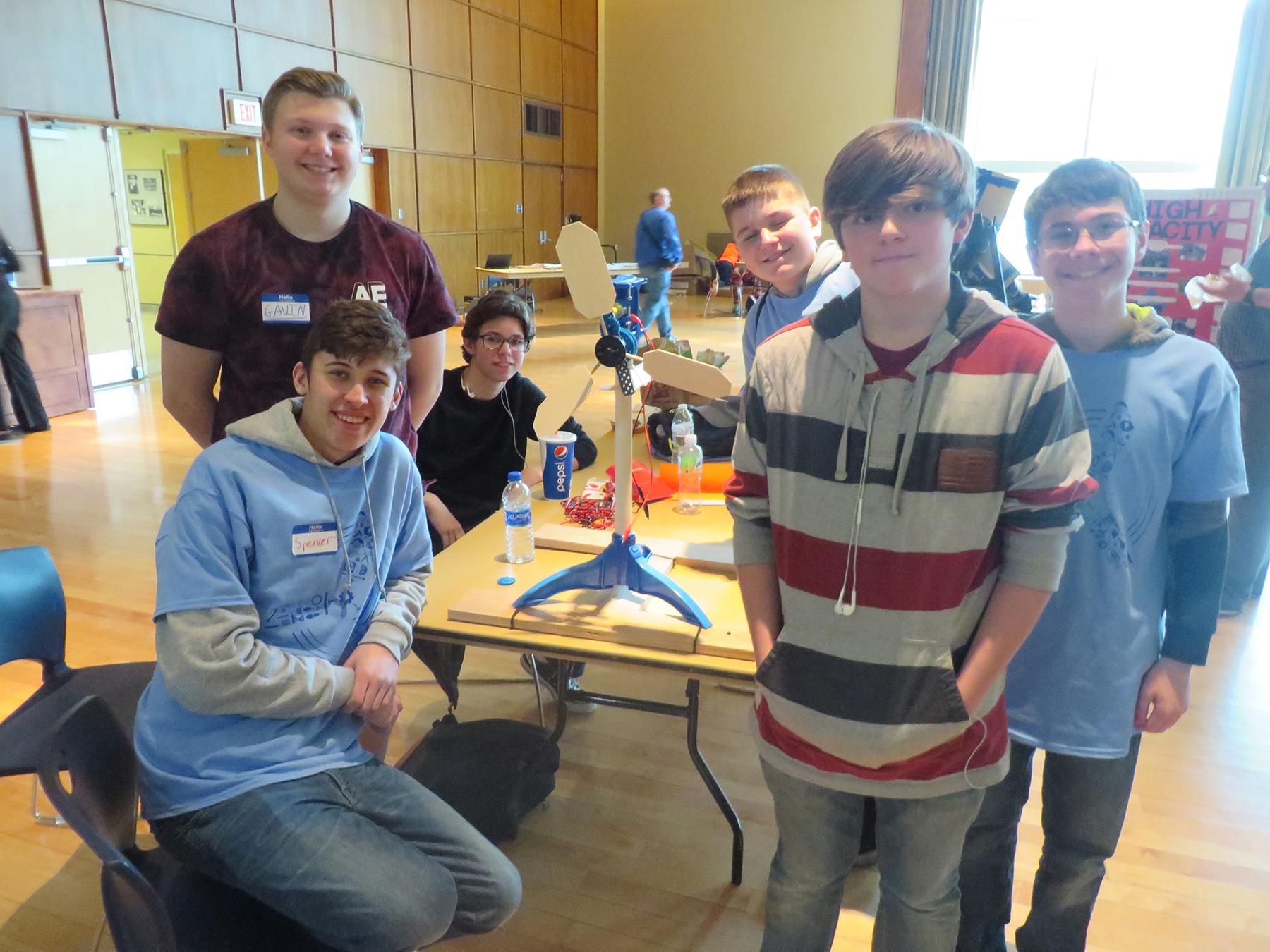 Students participate in the KidWind Challenge at the University Park campus.