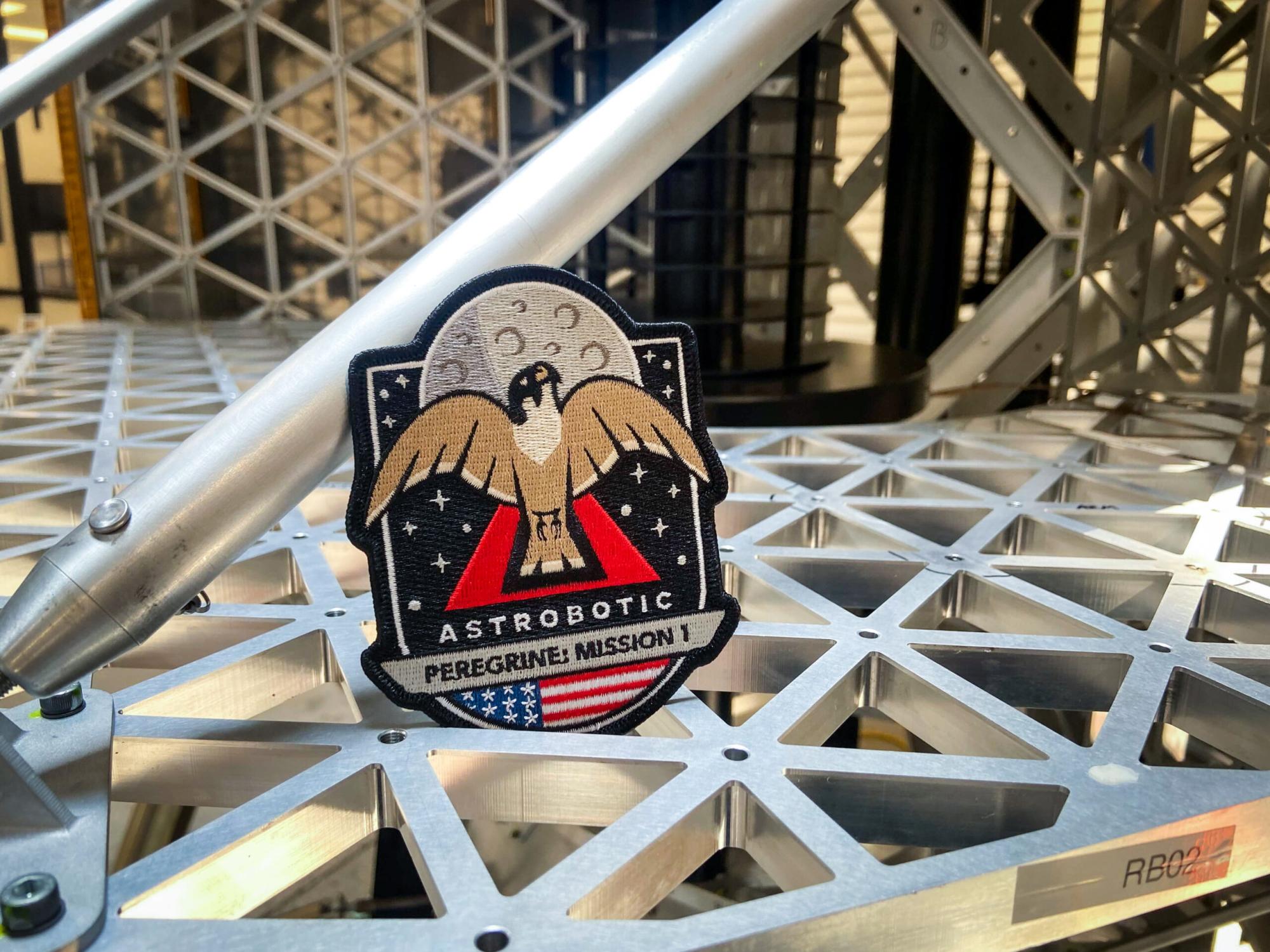 Photo of Peregrine Mission 1 patch