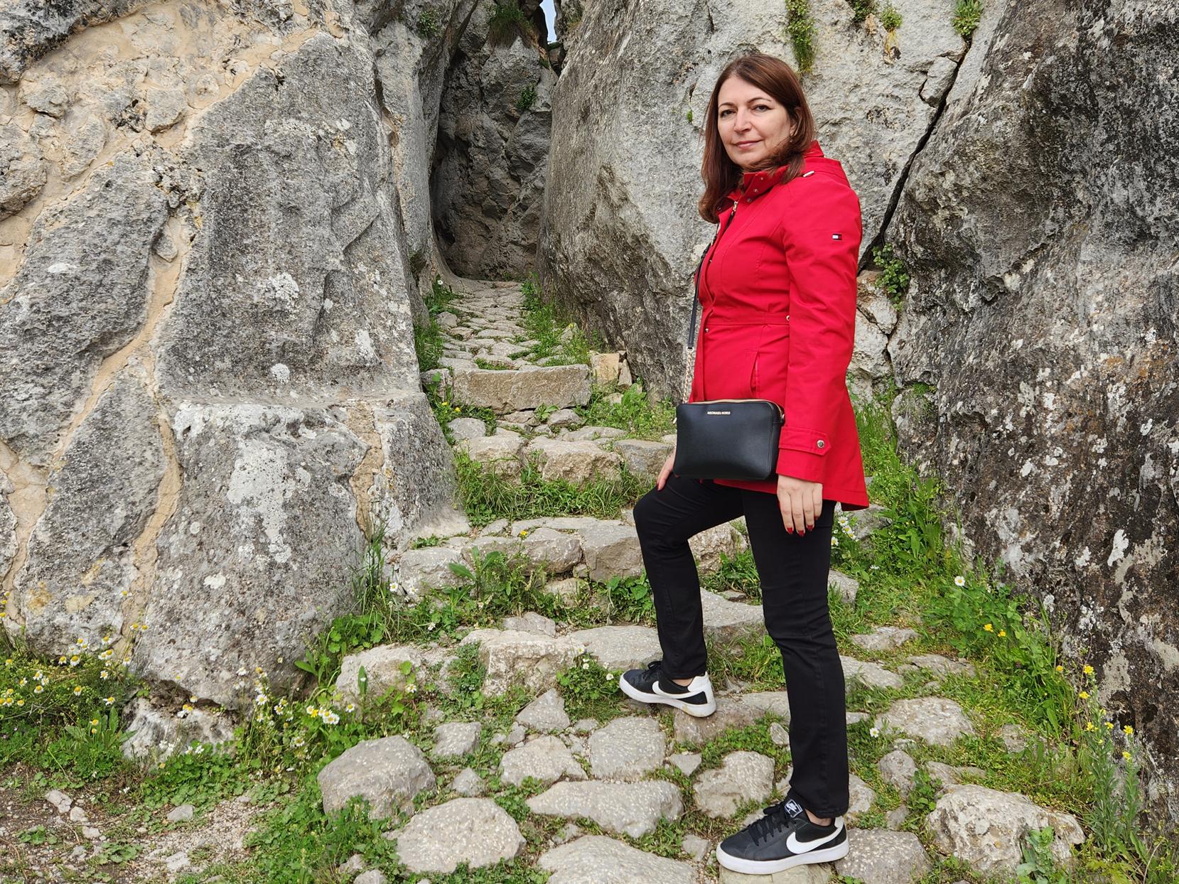 Poyrazli at an ancient site in Turkey