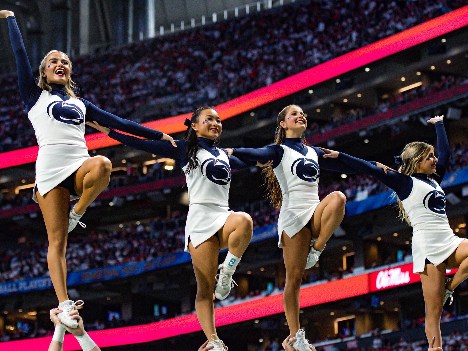 Cheerleaders at Peach Bowl