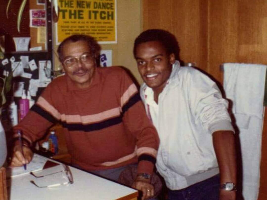 Forrest Coley and his grandfather