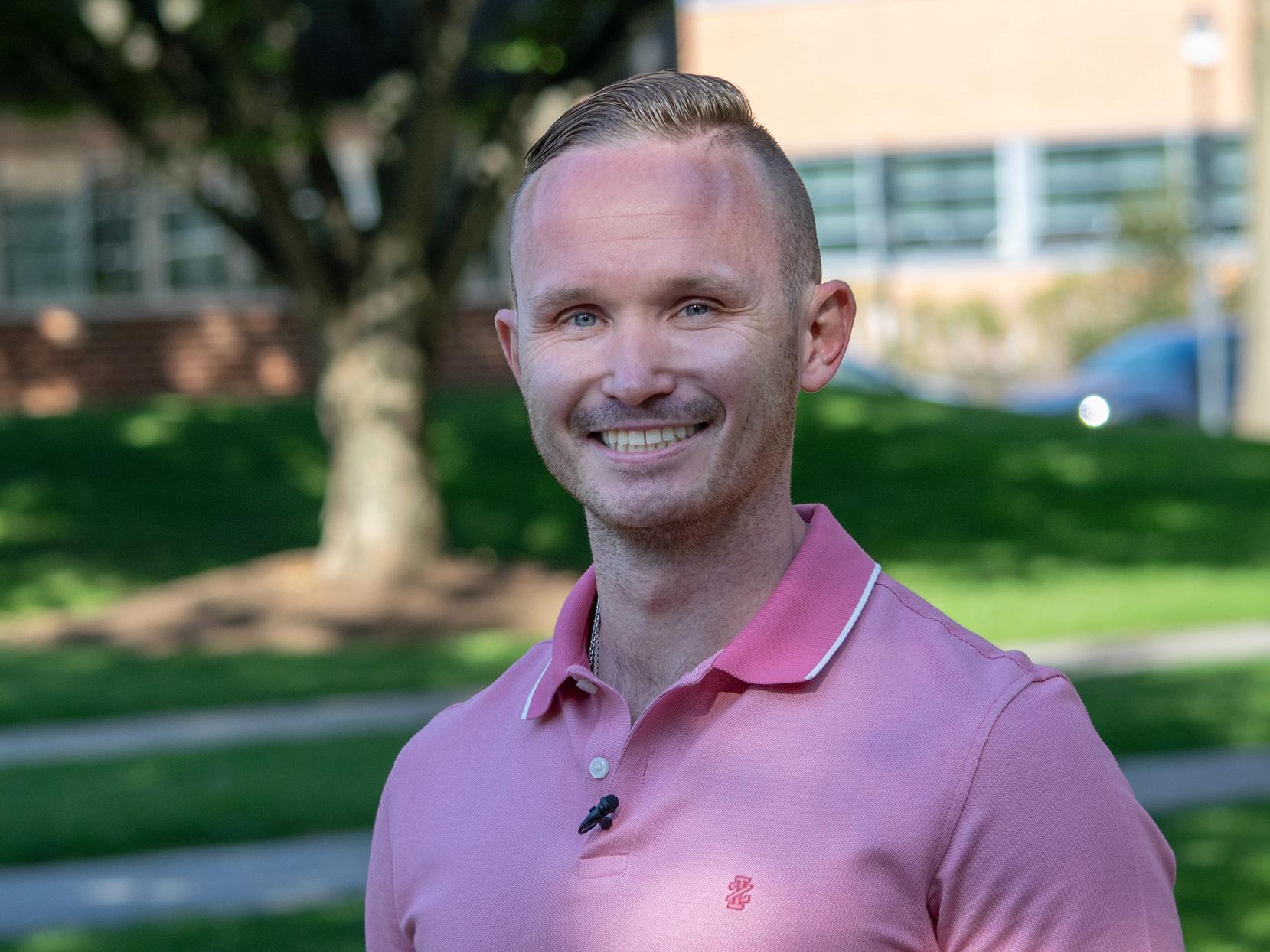 Headshot of Drake Collins on Penn State Harrisburg campus