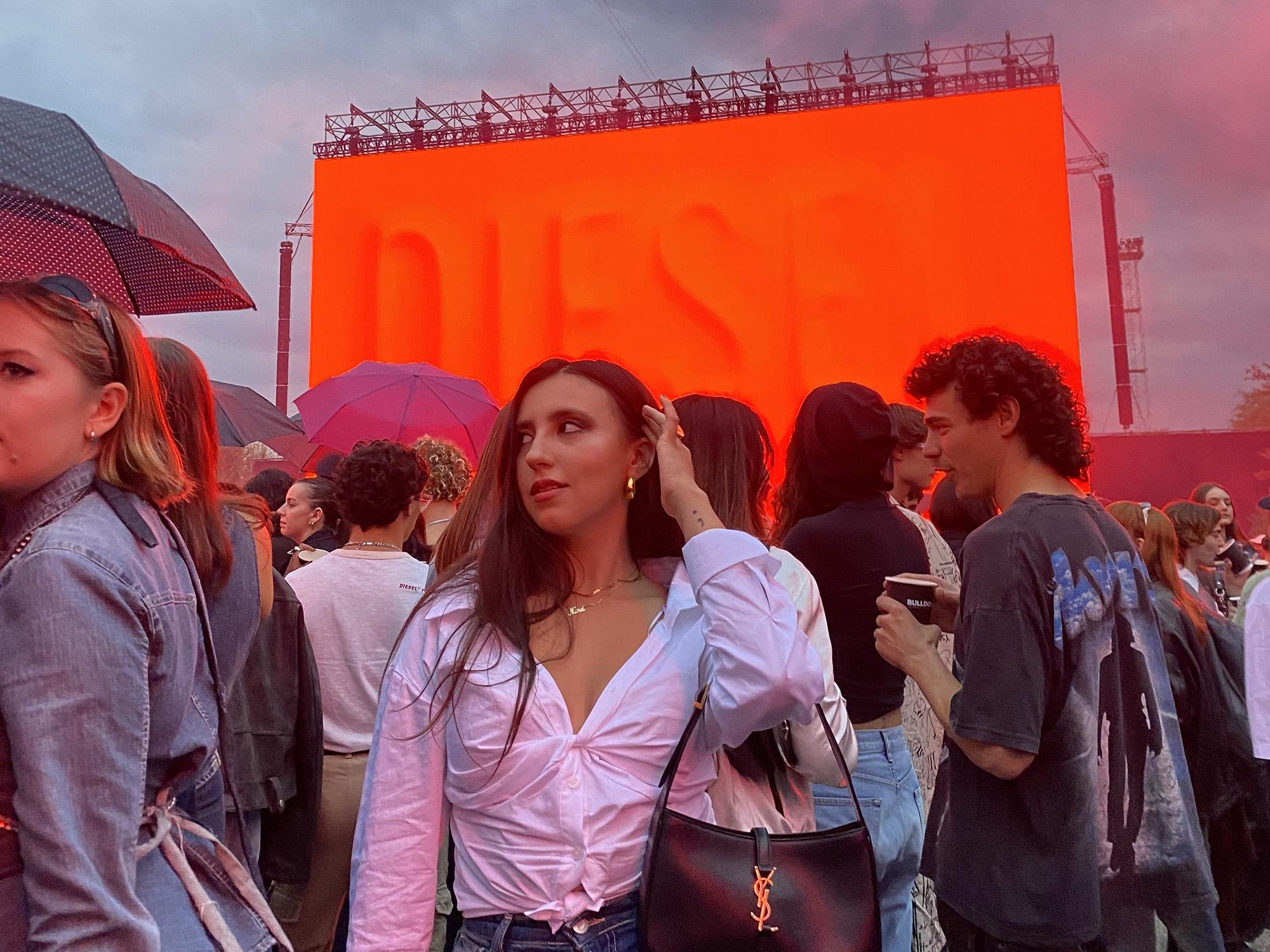 Nina Castillo Schoonewolff attended the Diesel Spring Summer 2024 fashion show during Milan Fashion Week. 