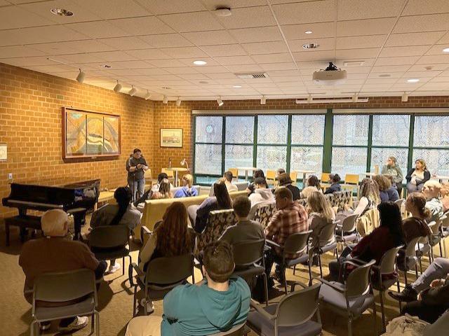 The event drew 60 students, faculty, staff, and members of the community.