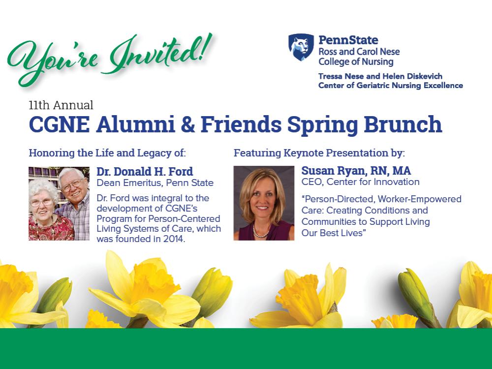 Invitation flyer for the 2024 CGNE Spring Brunch