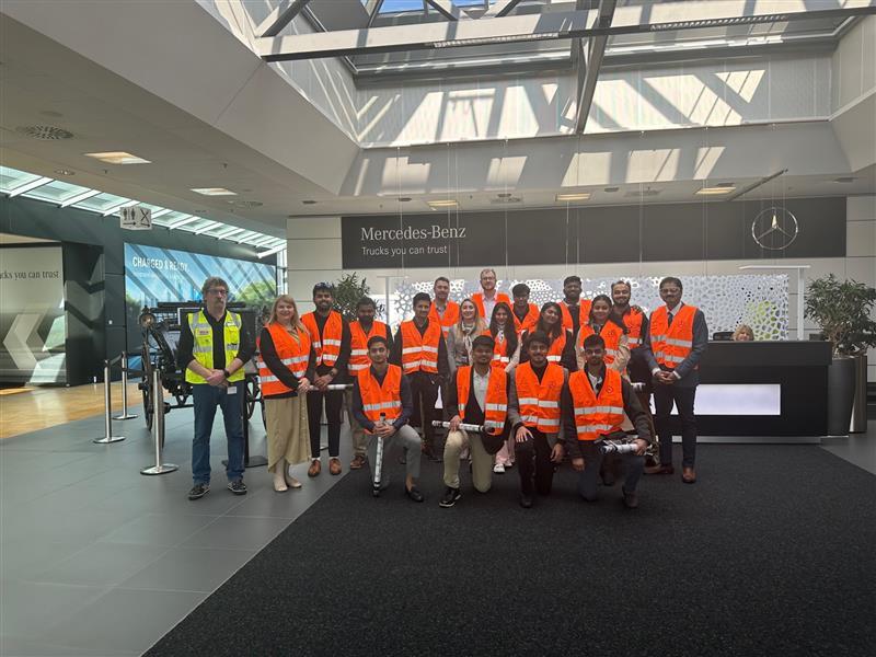 Great Valley students visit Mercedes-Benz Trucks 