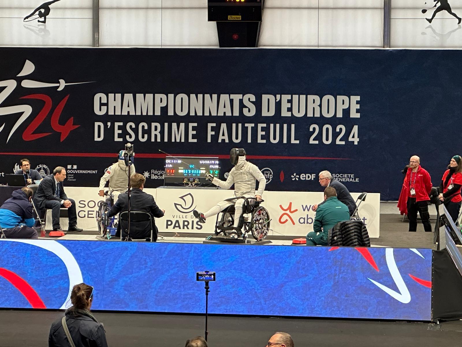 Wheelchair fencing competition