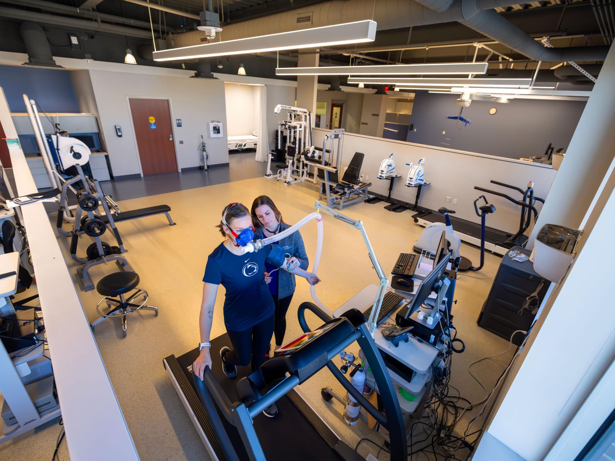 The exercise physiology lab area of the Exercise Research Center (ERC)