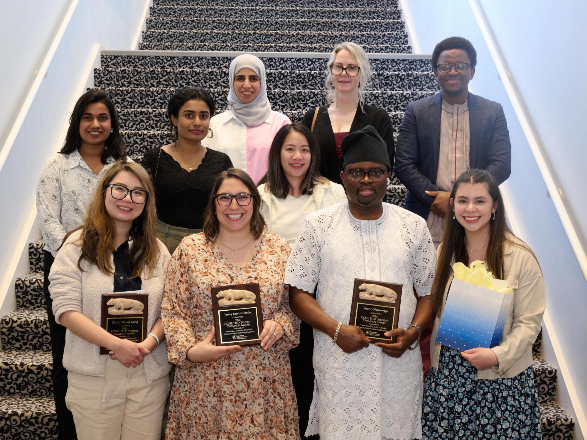 A cohort of CGNE Affiliate Graduate Students attended this year’s event.