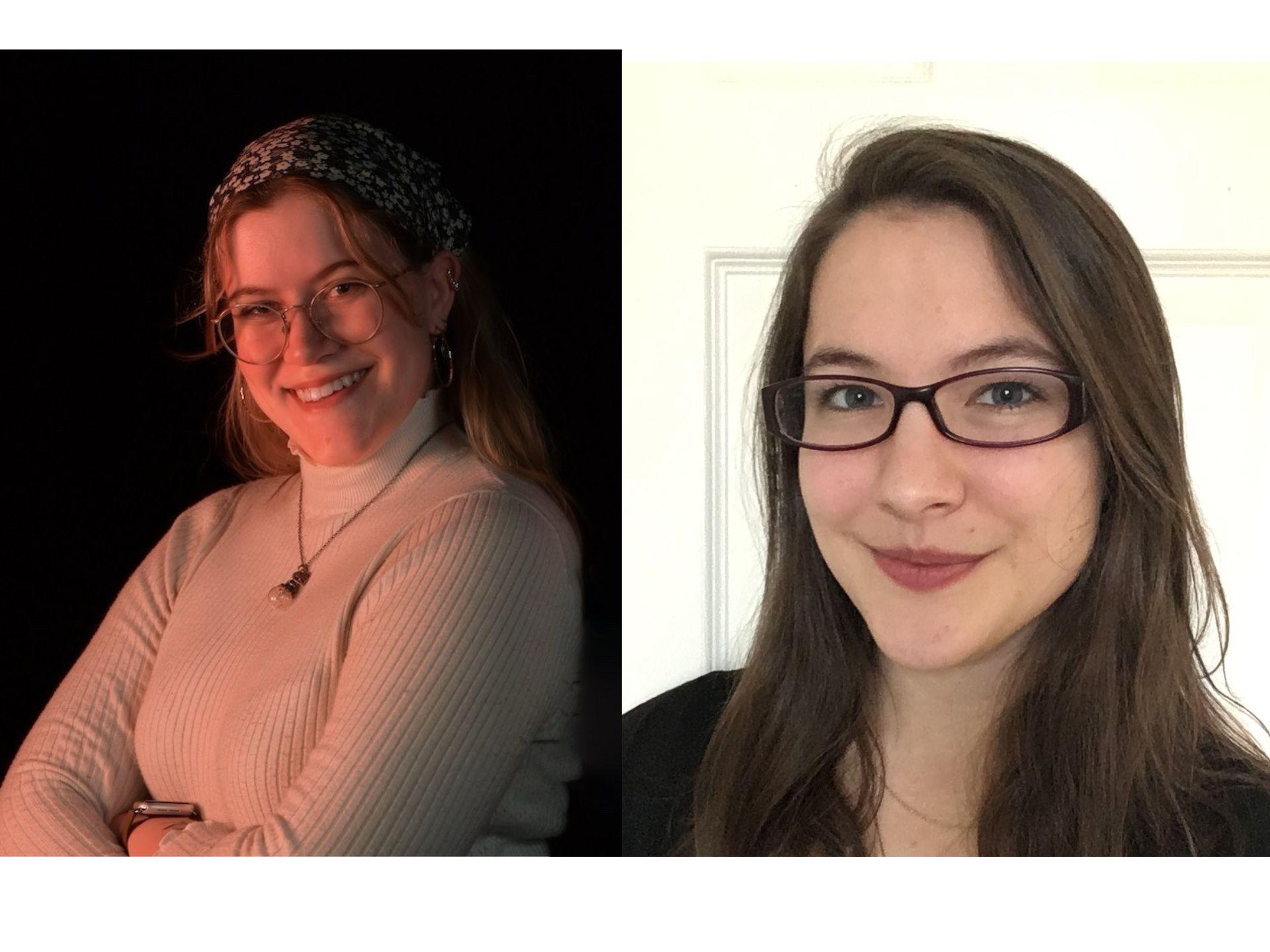 Side-by-side headshots of two students