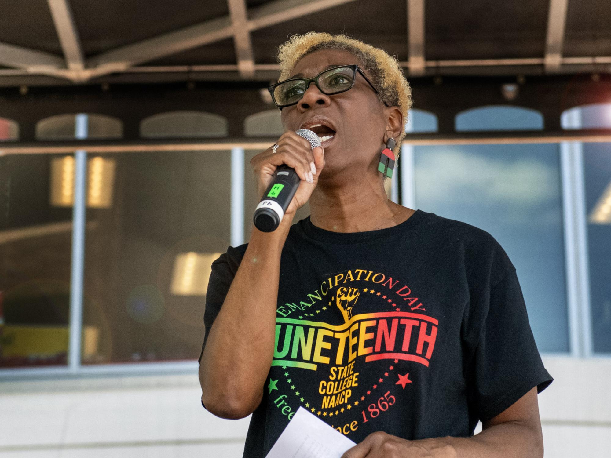 Terri Parker at Juneteenth celebration