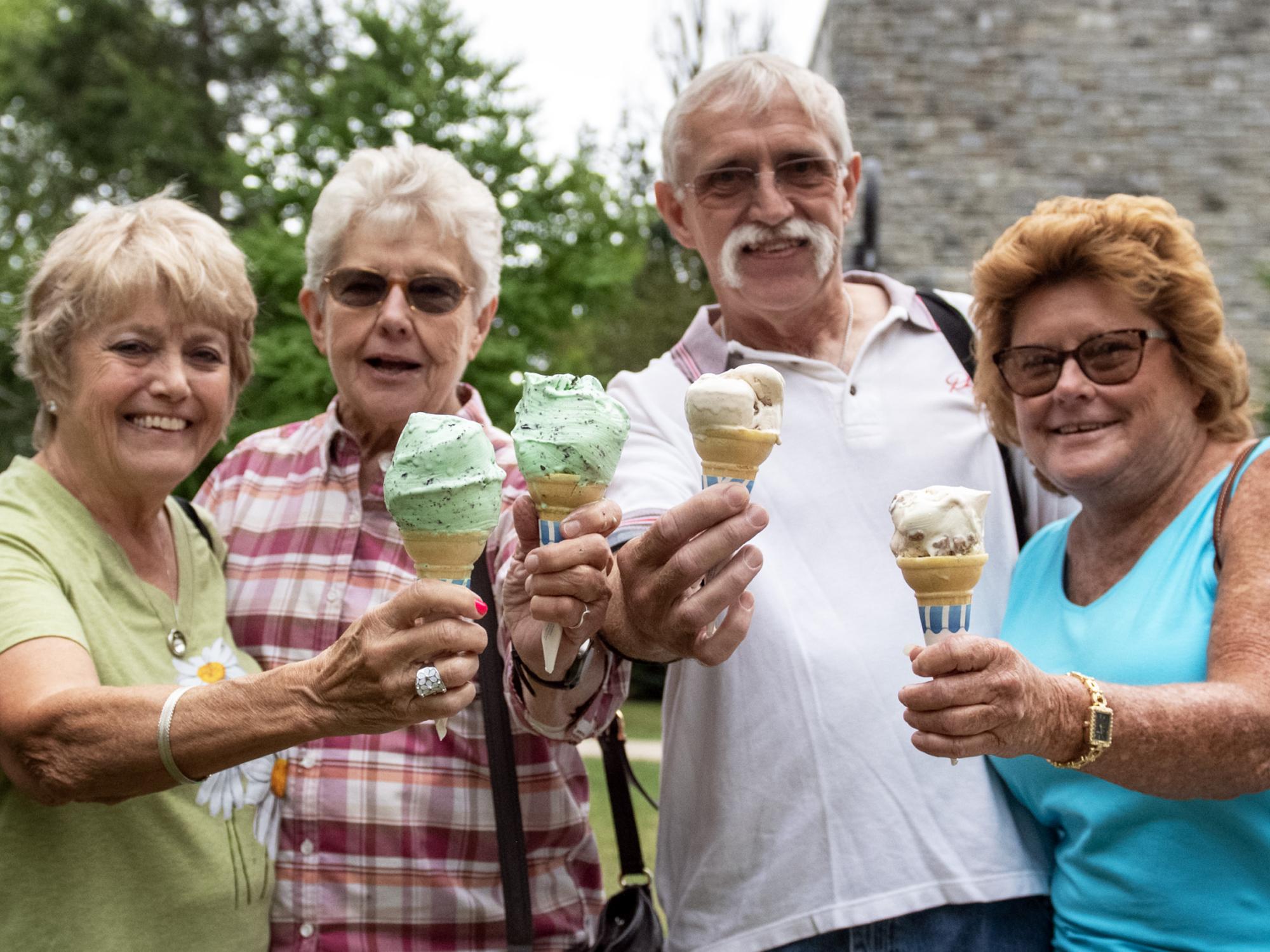 Family with Creamery ice cream