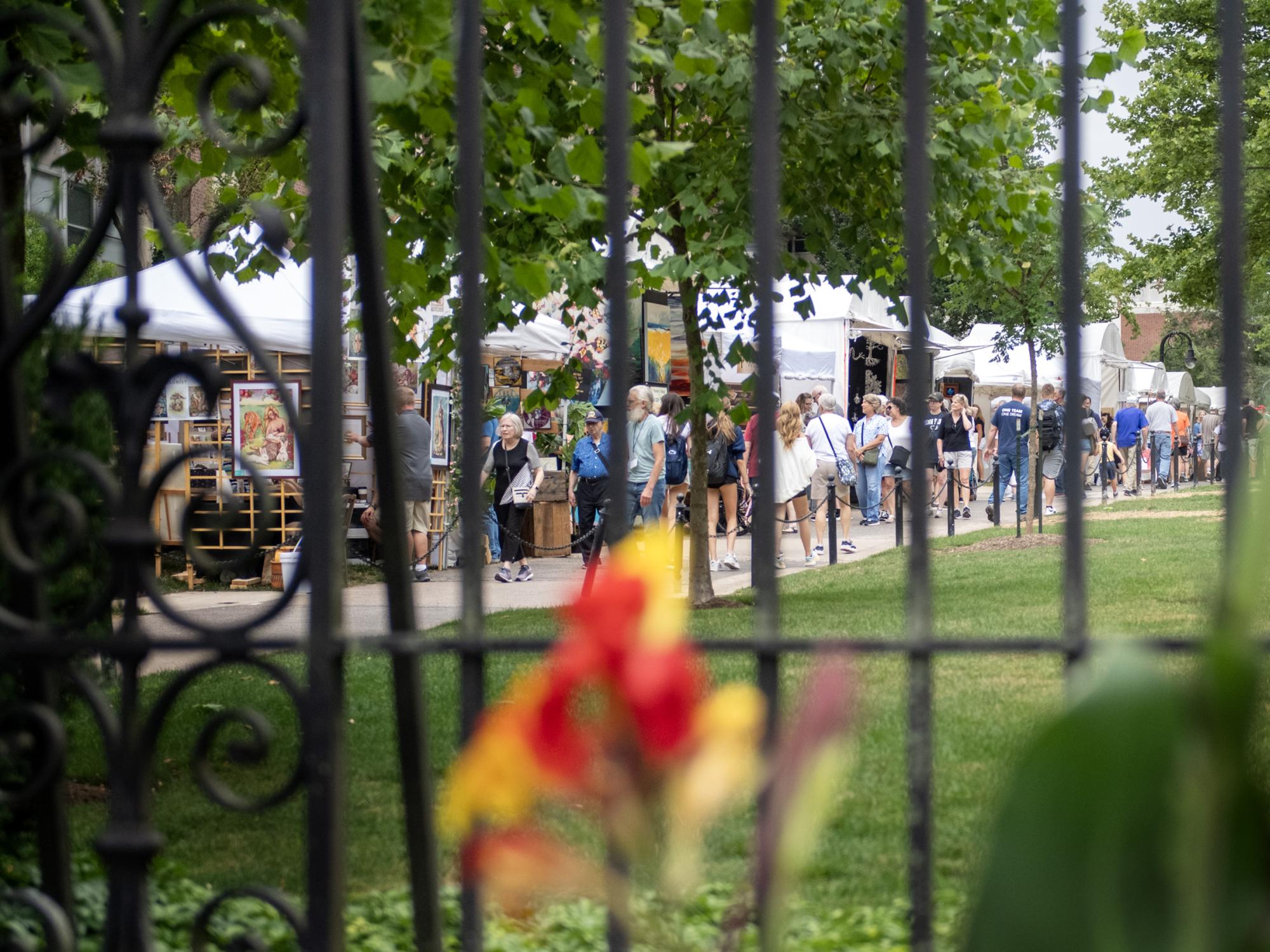 Artists booths at Arts Fest