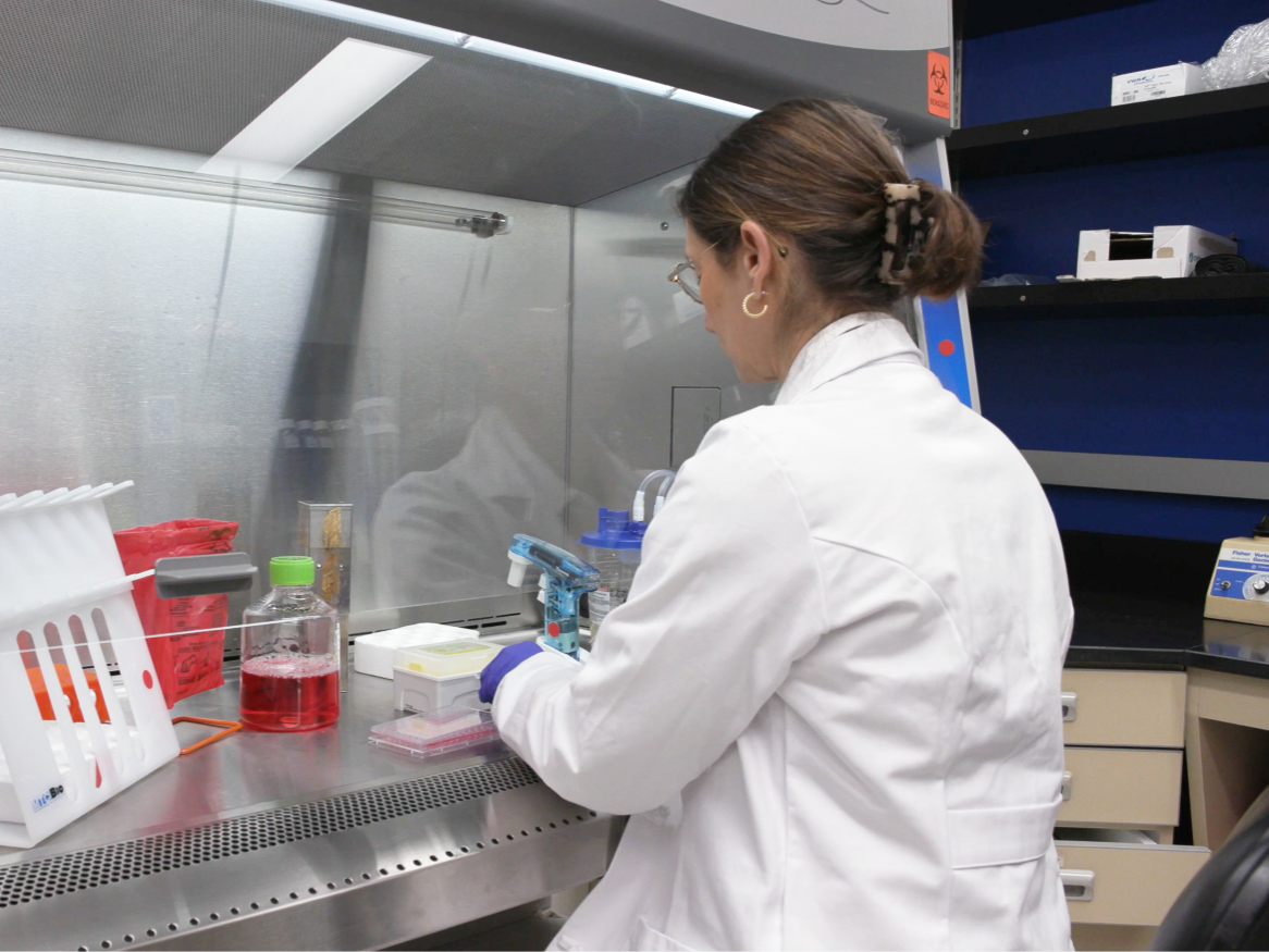 Doctor performing scientific research in a research lab