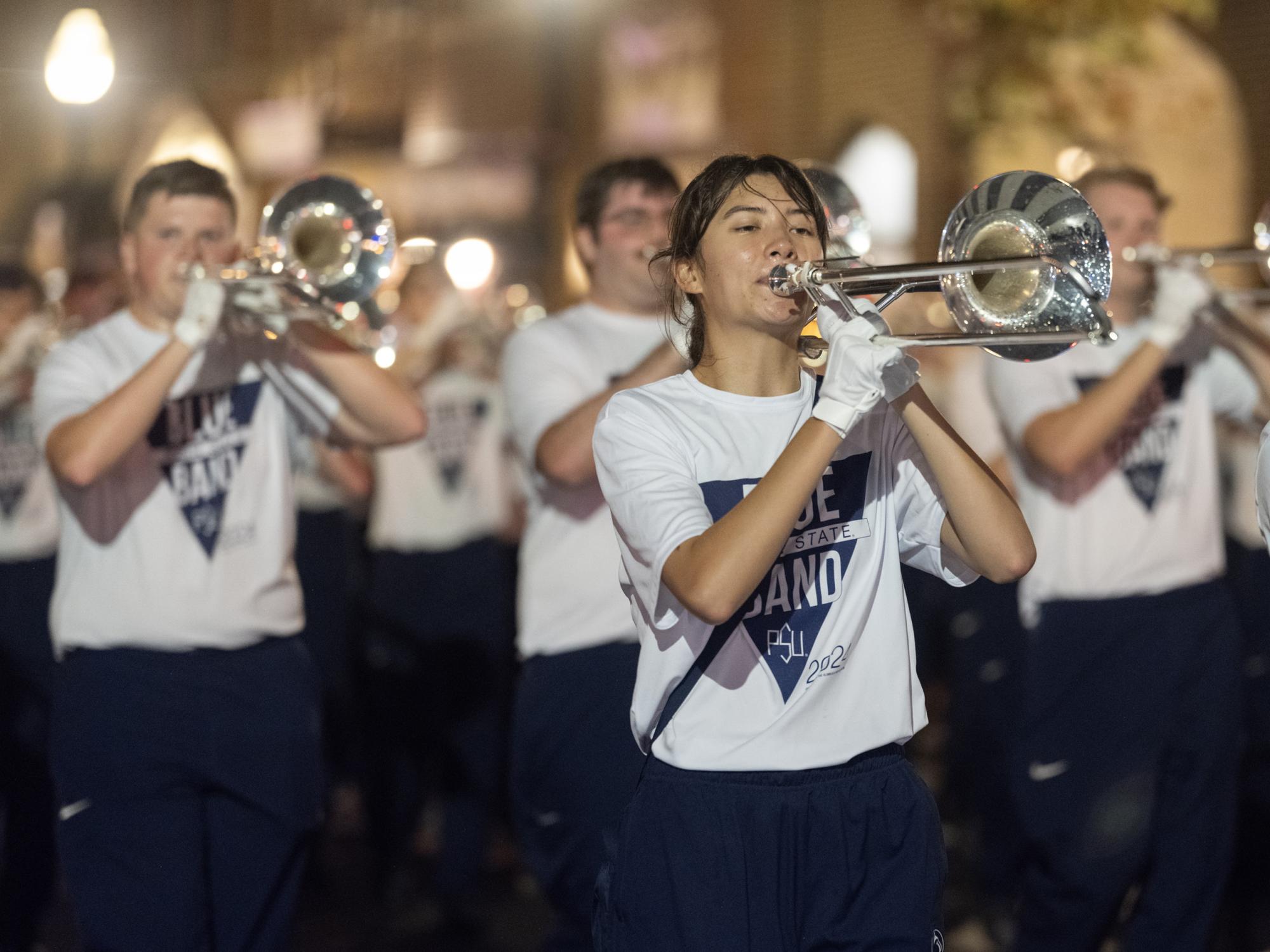 Blue Band at Homecoming parade