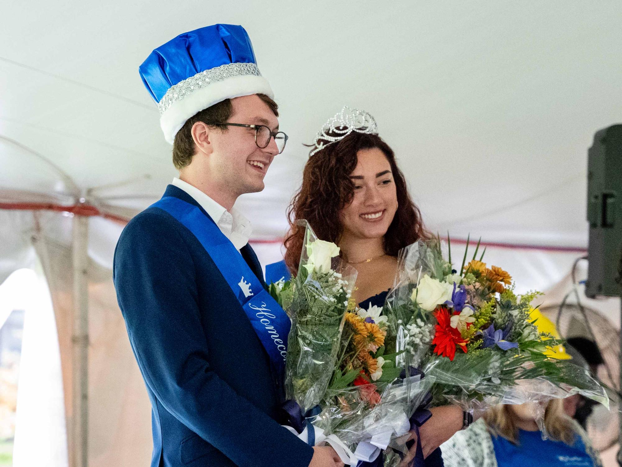 Berks homecoming royalty pose for a photo