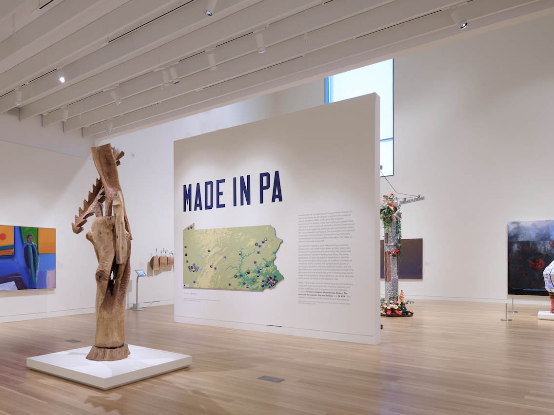 Installation shot of an exhibition