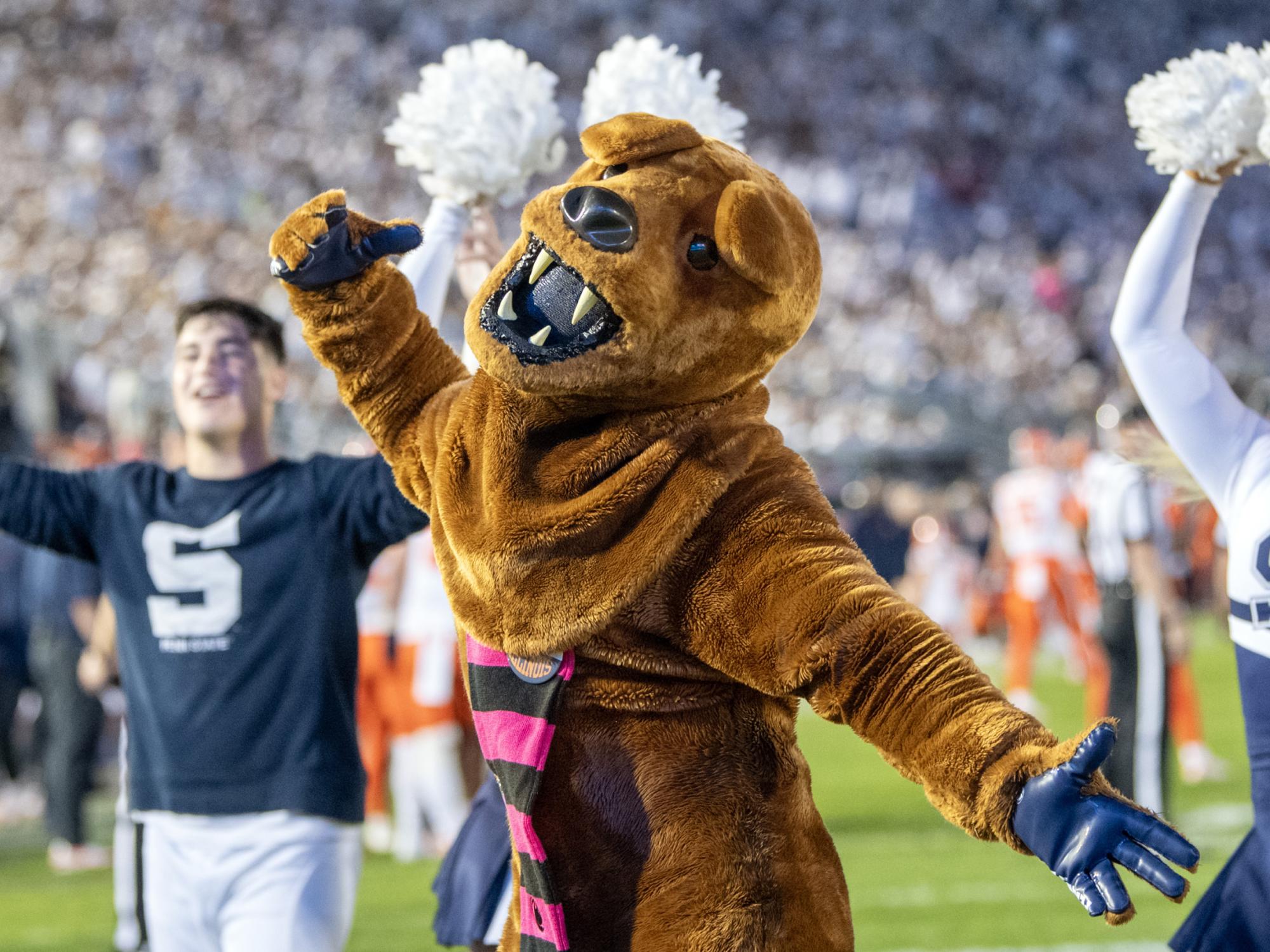 Lion at Homecoming game