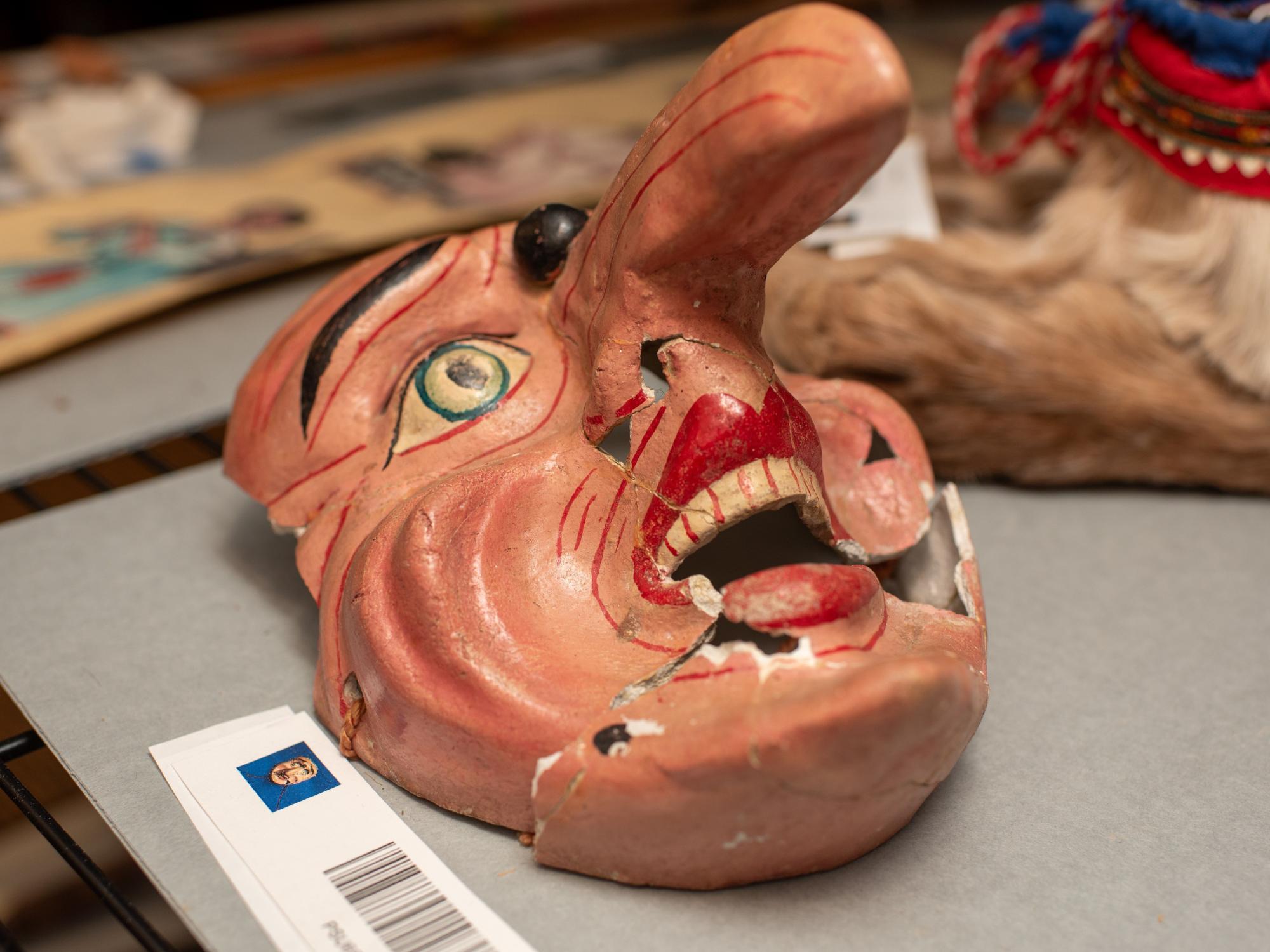 A mask housed at the Matson Museum 