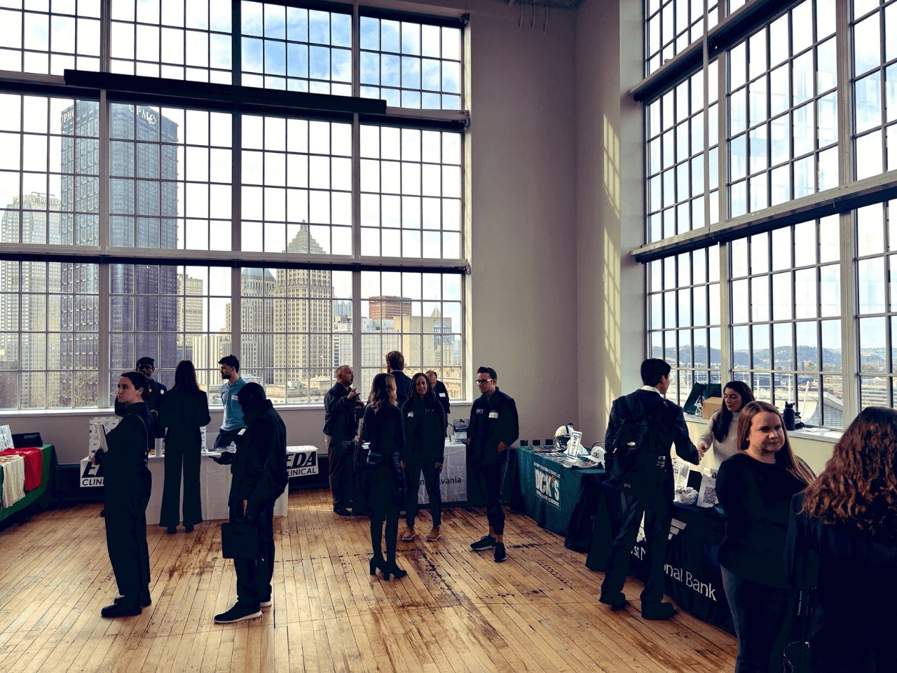 People at a career fair