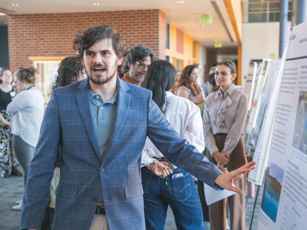 Penn State students present their research at the Biology and Ecology Student Research Showcase on Nov. 1, 2024.