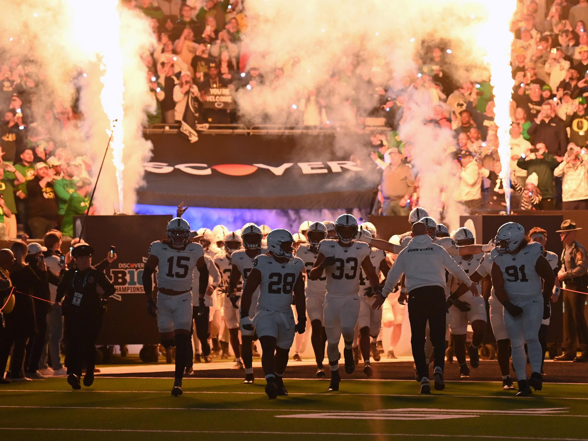 Penn State entrance at Big Ten championship
