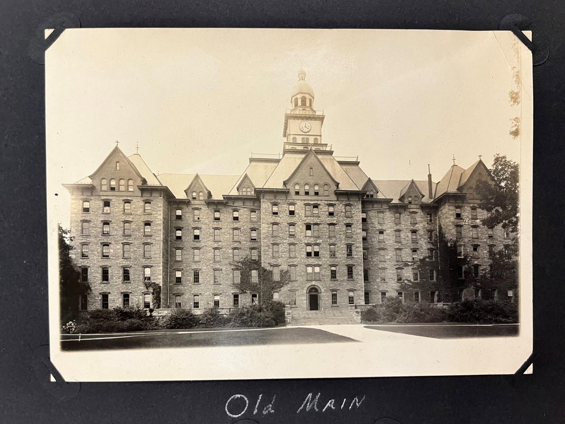 Penn State's Old Main in the early 1920s
