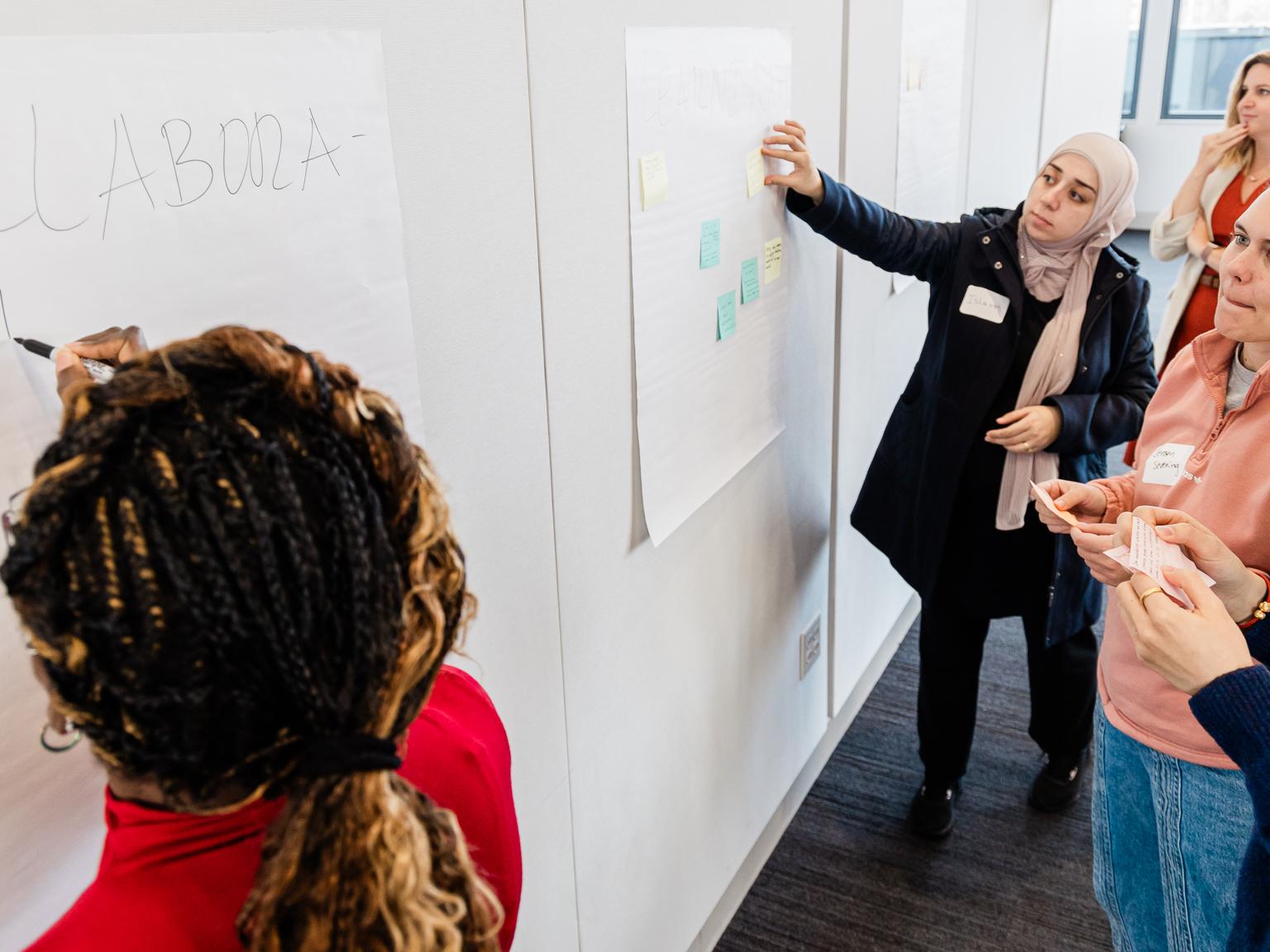 A group of people collaborating