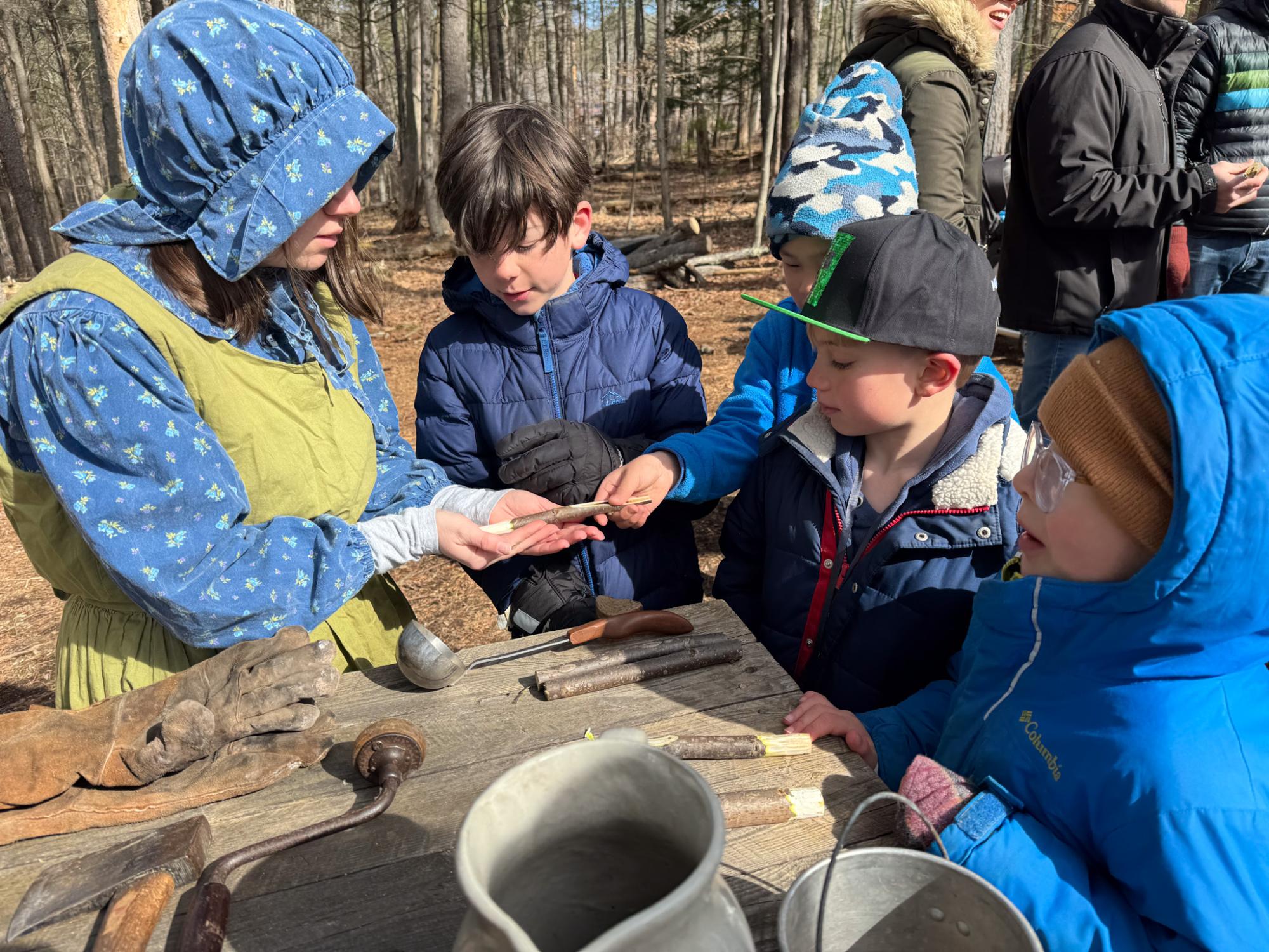 Volunteer teaches 