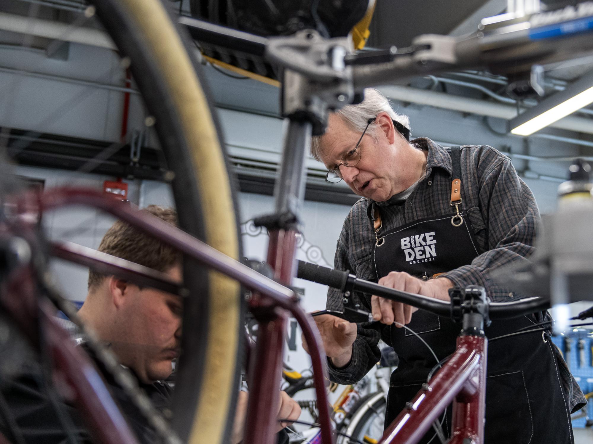 Fritz Kessler at the Bike Den