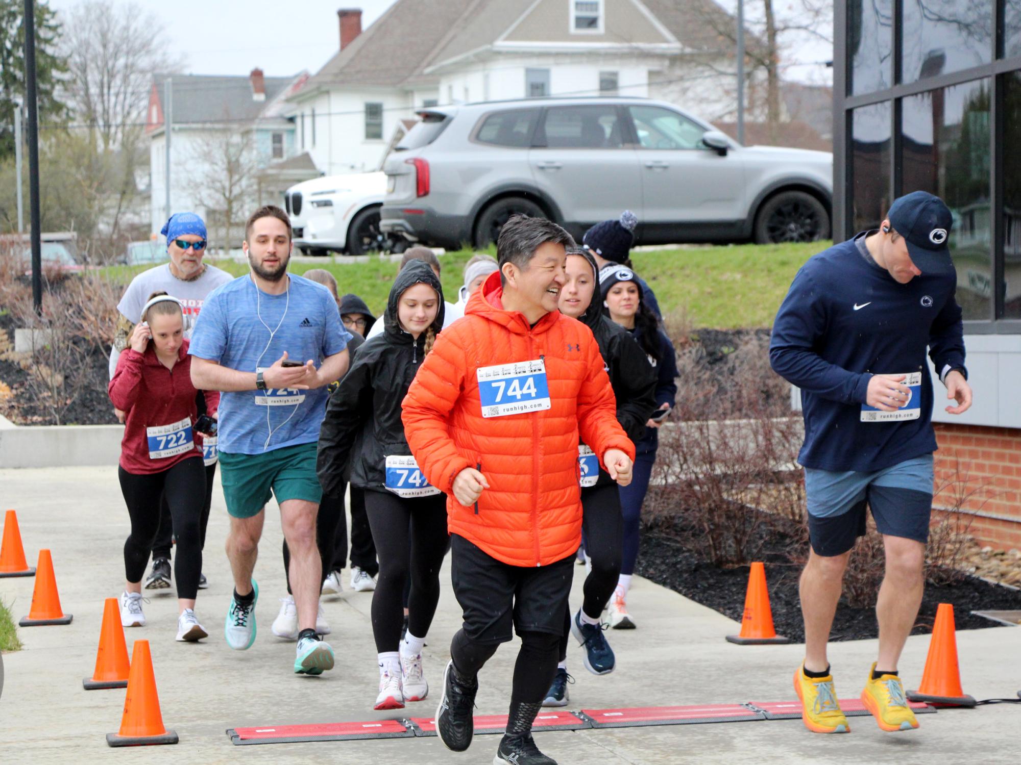 Participants start their running journey during the Lion 5k Run/Walk on April 12. The event was part of We Are Weekend at Penn State DuBois.