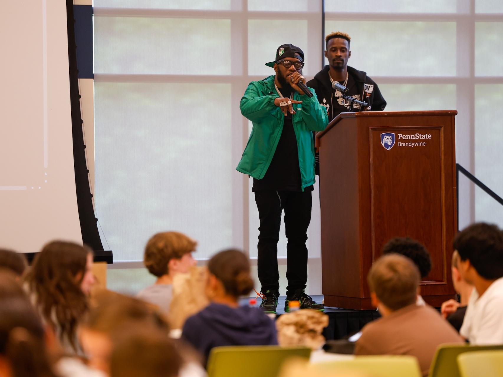 philadelphia freeway and dj crazy on stage