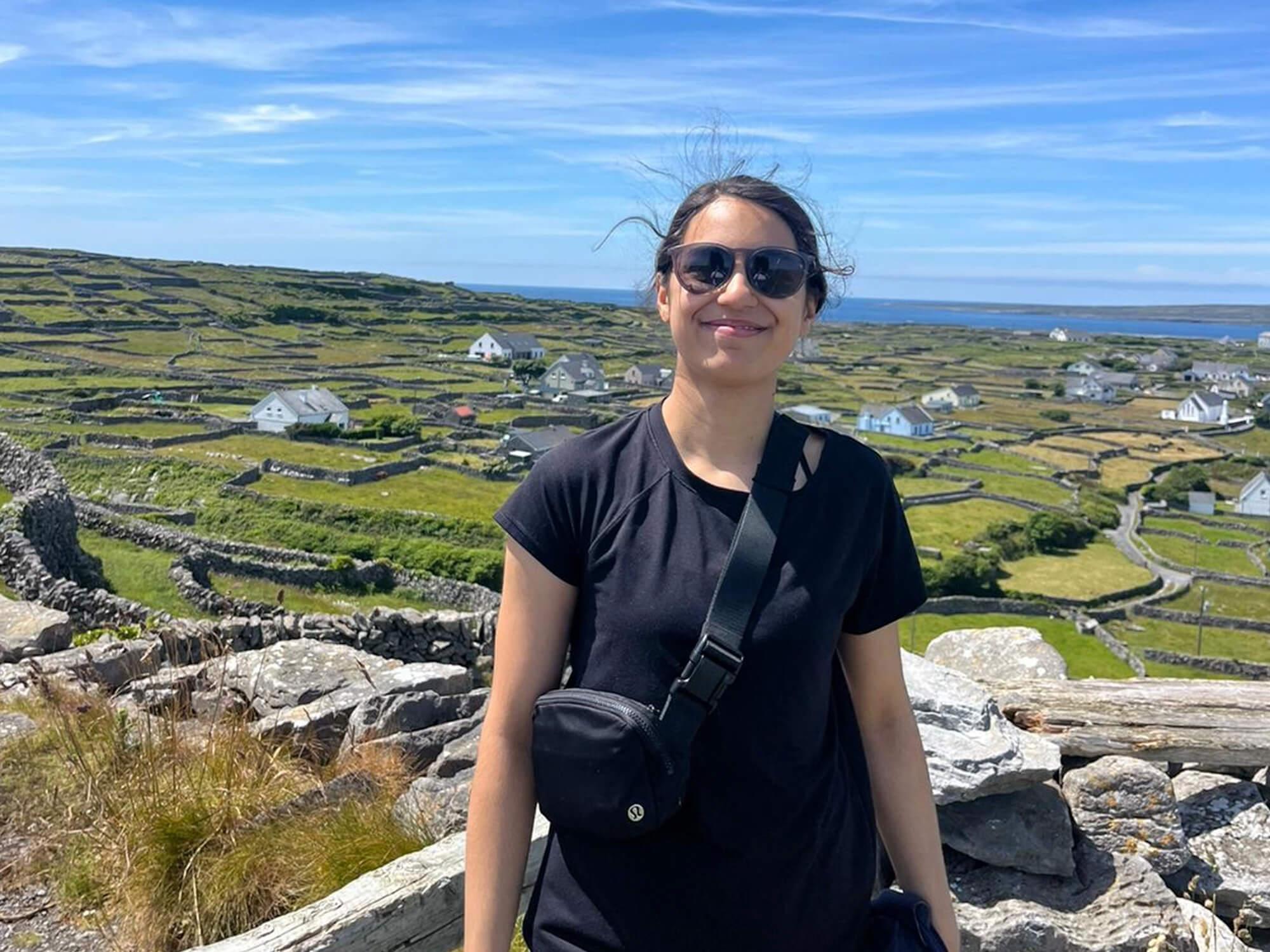 Fiona Combs studies abroad in Ireland.