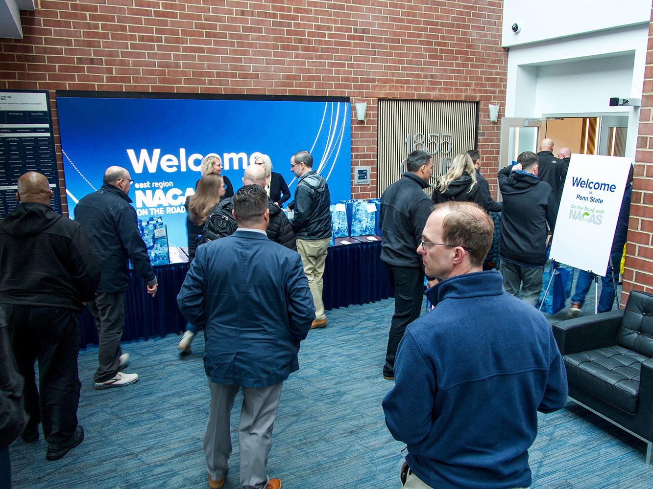 NACAS On the Road Attendees in the BJC Founders Entrance