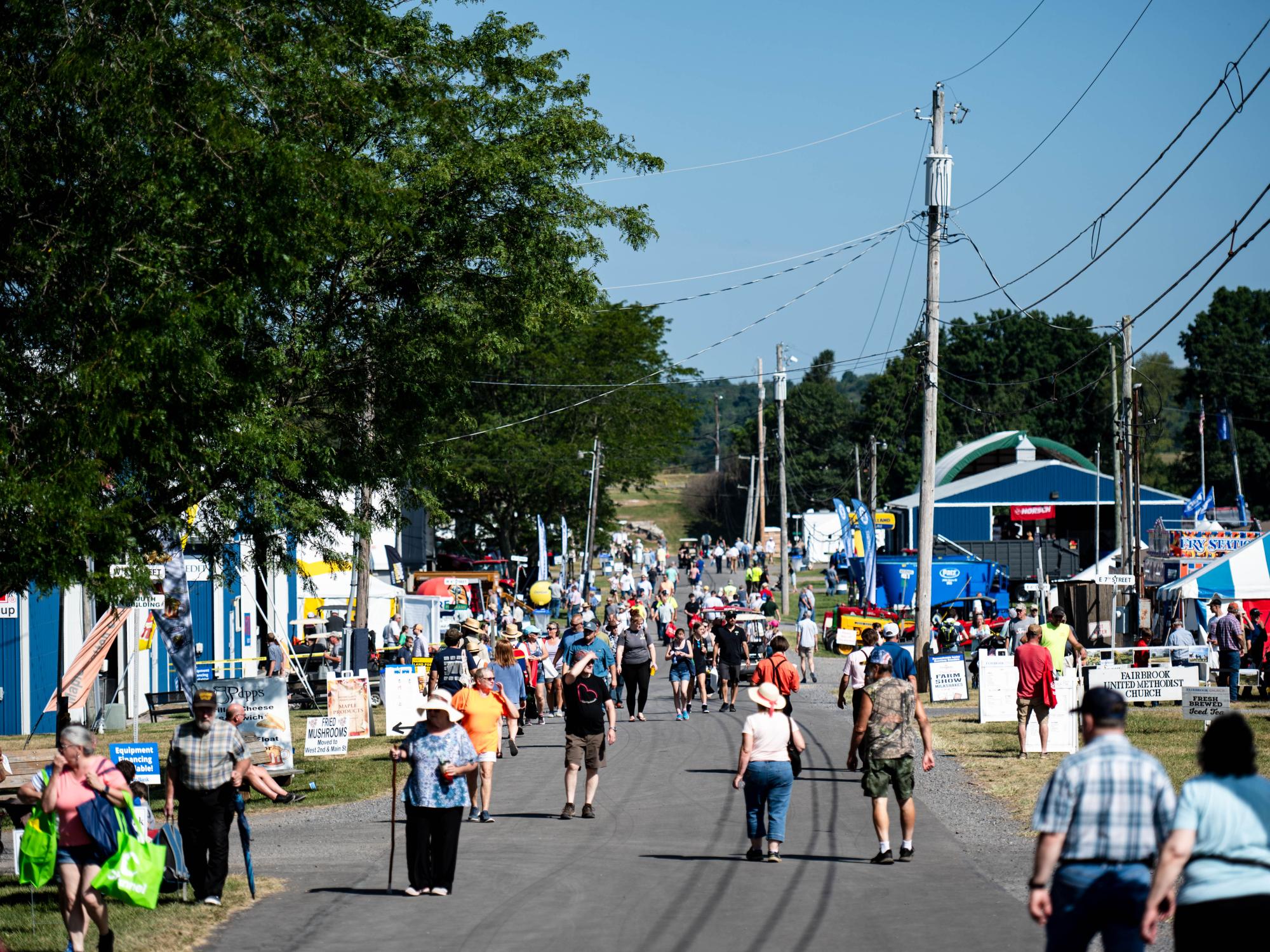 A crowd at Ag Progress Days