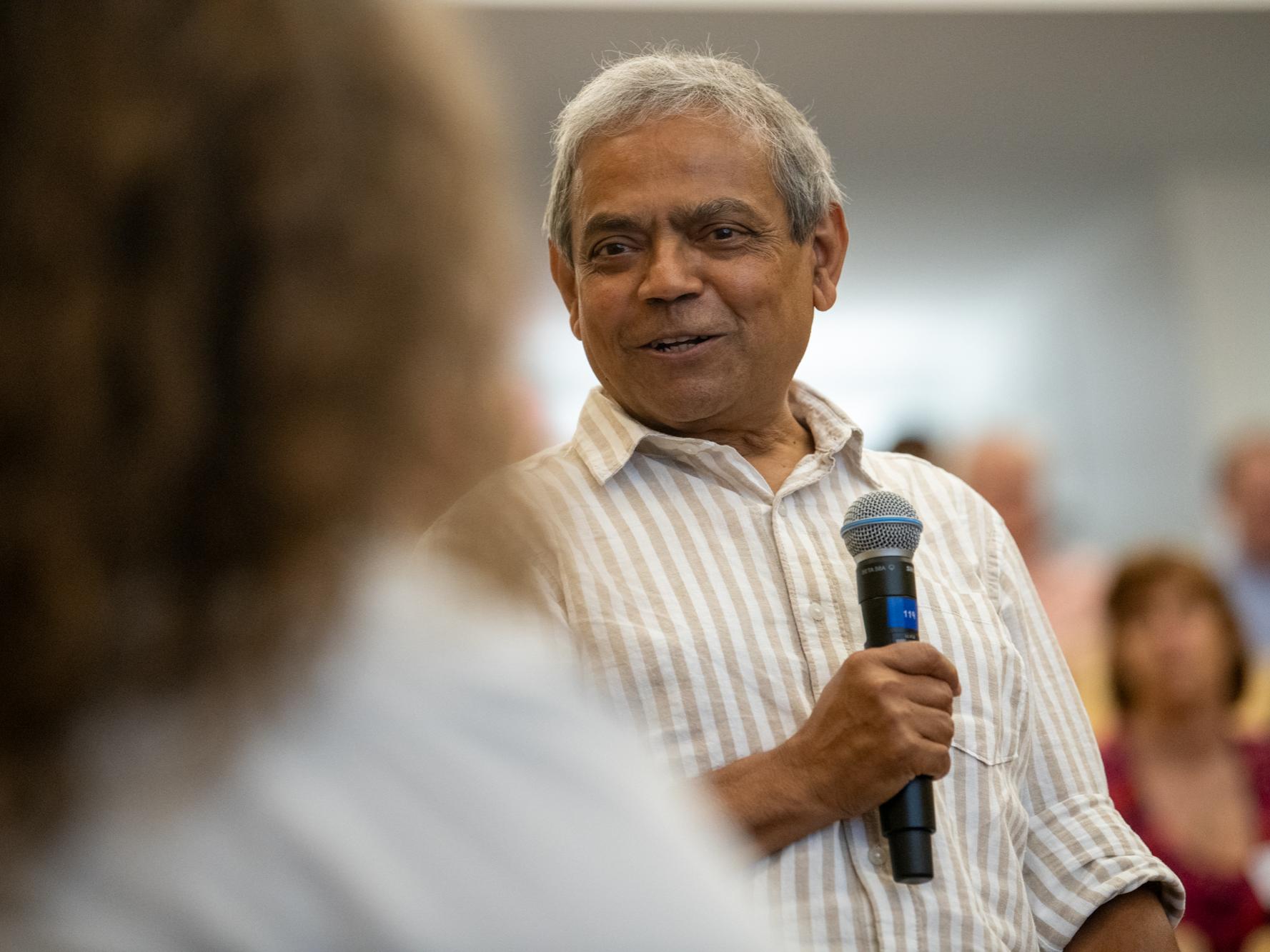 Penn State LIGO member B.S. Sathyaprakash spoke at the college's “Celebrating Penn State’s Milestones in Physics” event on Sept. 5.