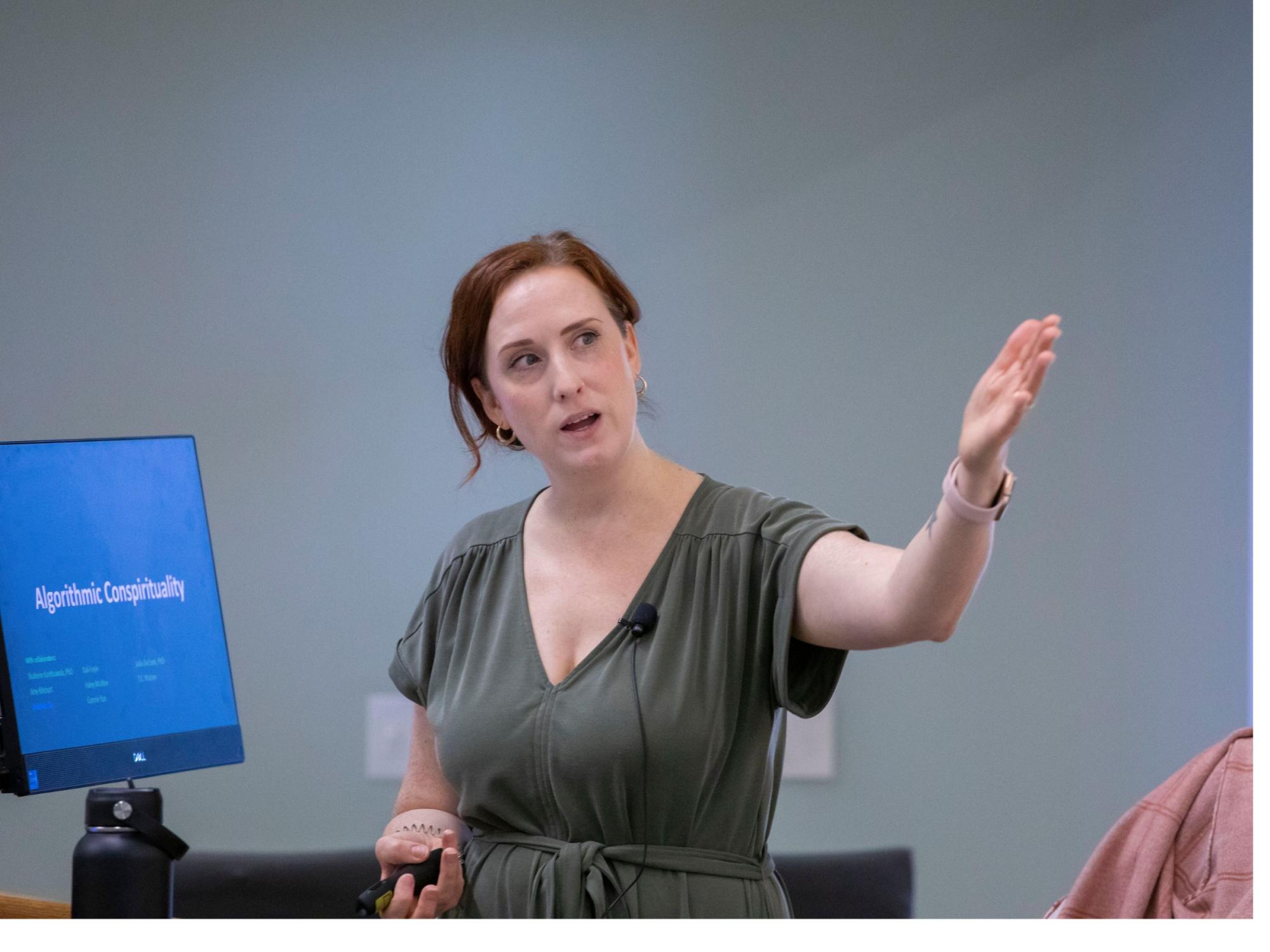 college professor with red hair