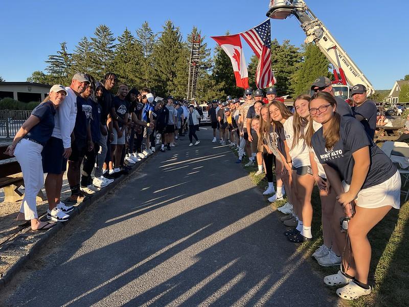 Student-athletes from the Mont Alto campus volunteered their time to help with the Special Olympics North America Golf Championship