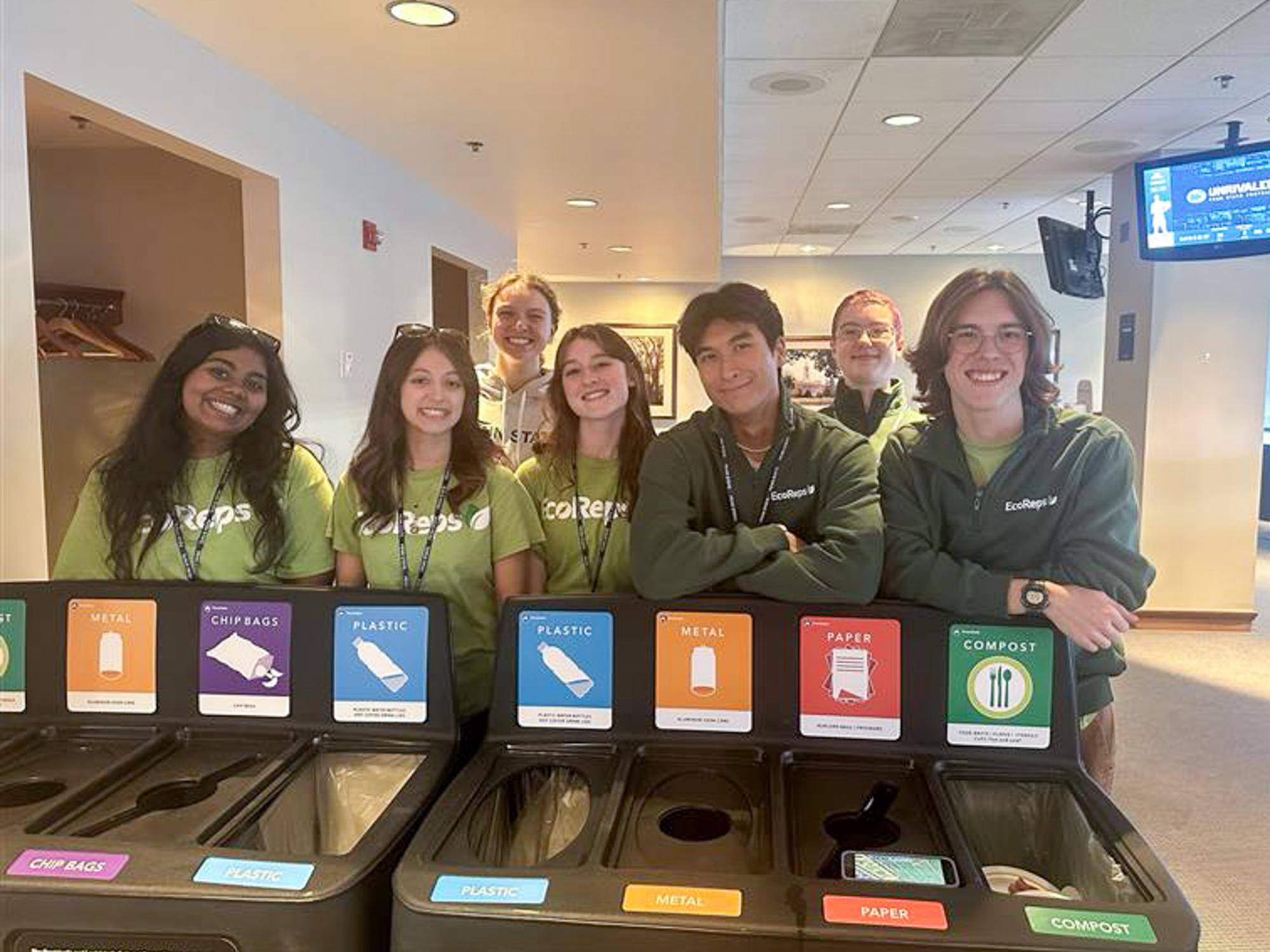 EcoReps student group supporting recycling and composting 
